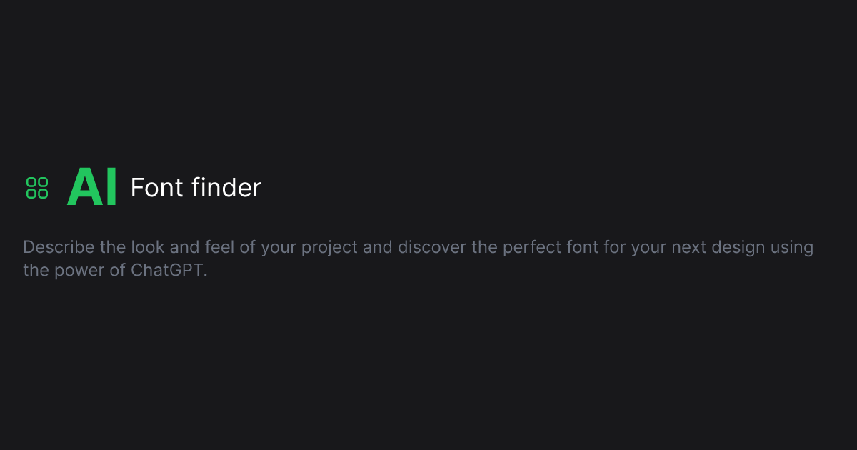 AI Font finder logo