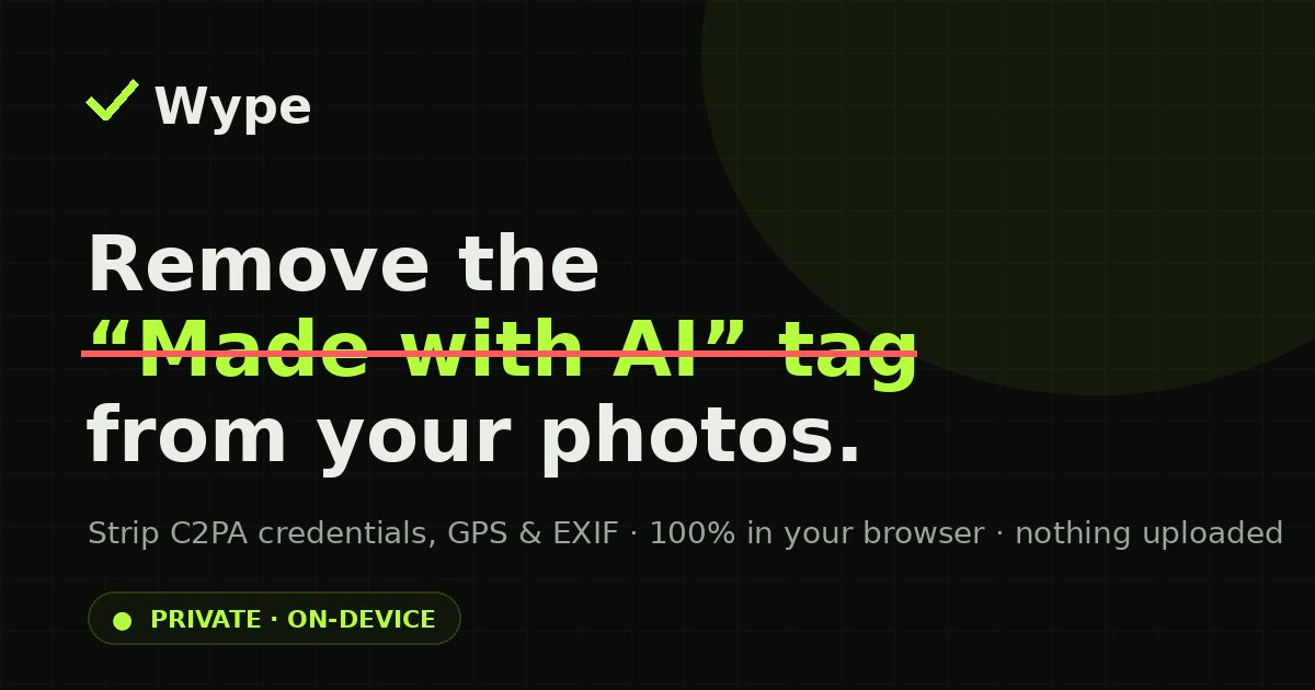 AI Info Remover for Images logo