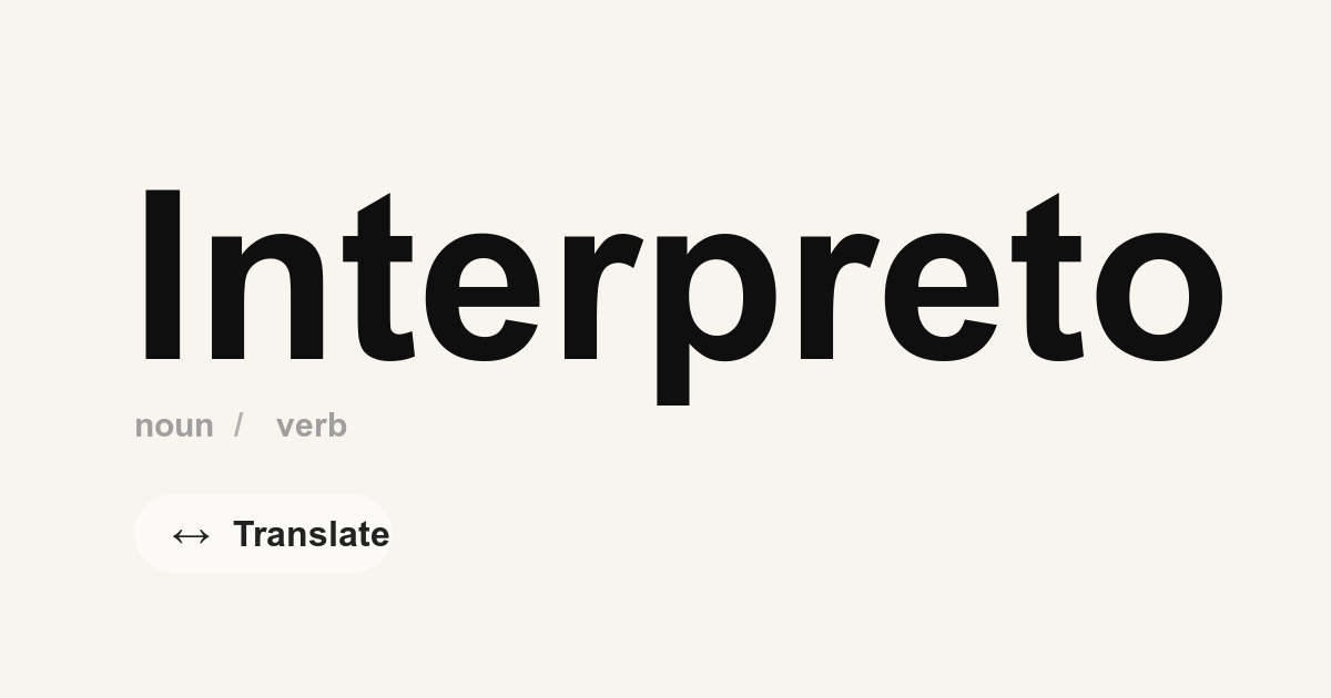 Interpreto logo