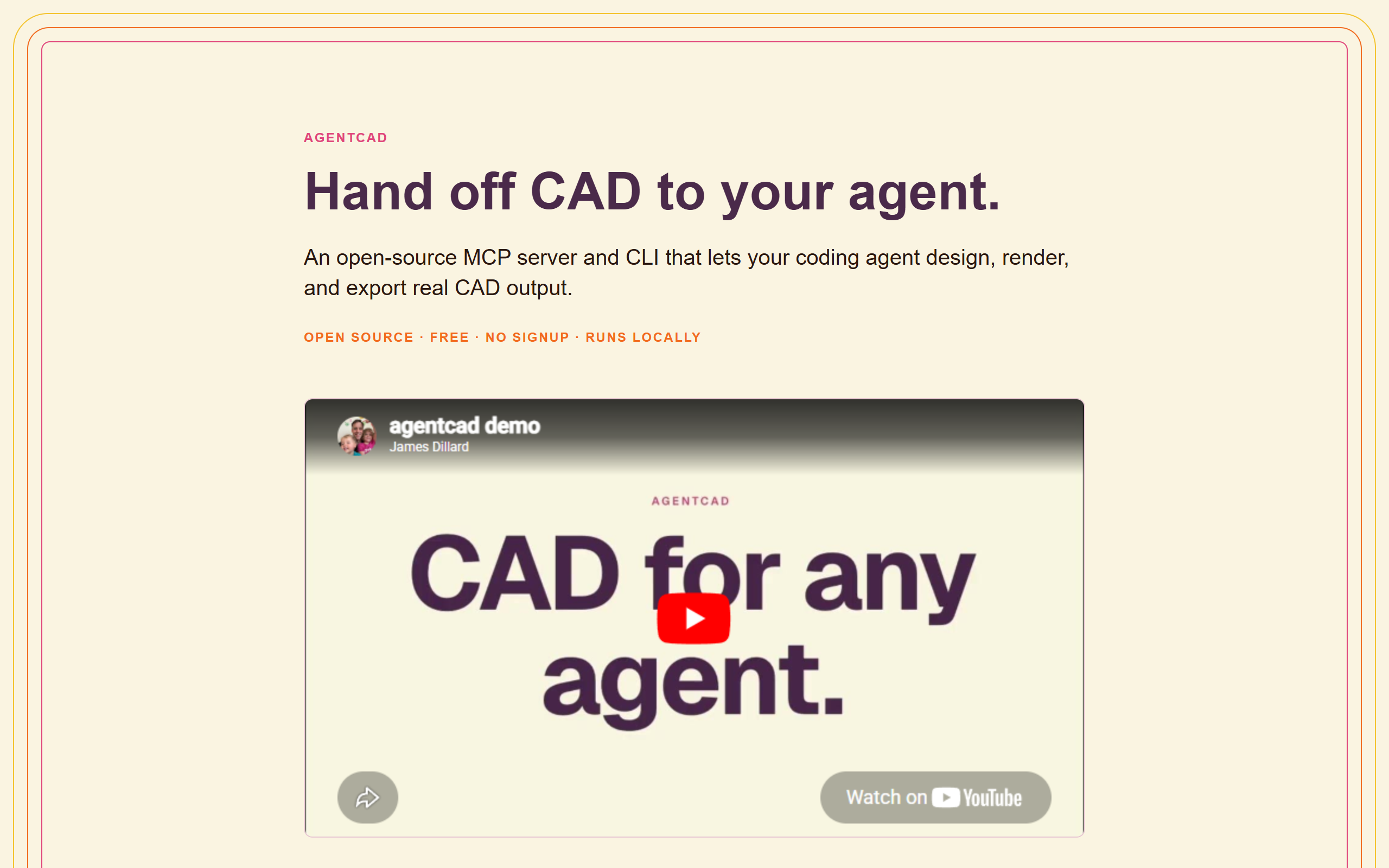 AgentCAD screenshot