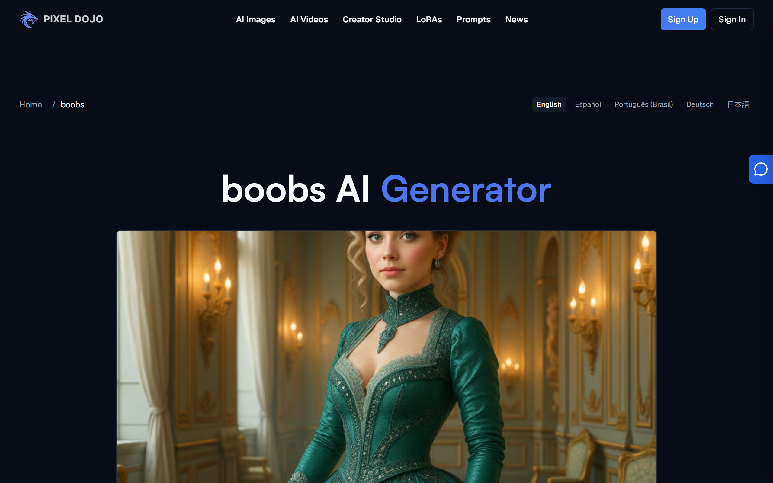 AI Boobs Generator by PixelDojo screenshot
