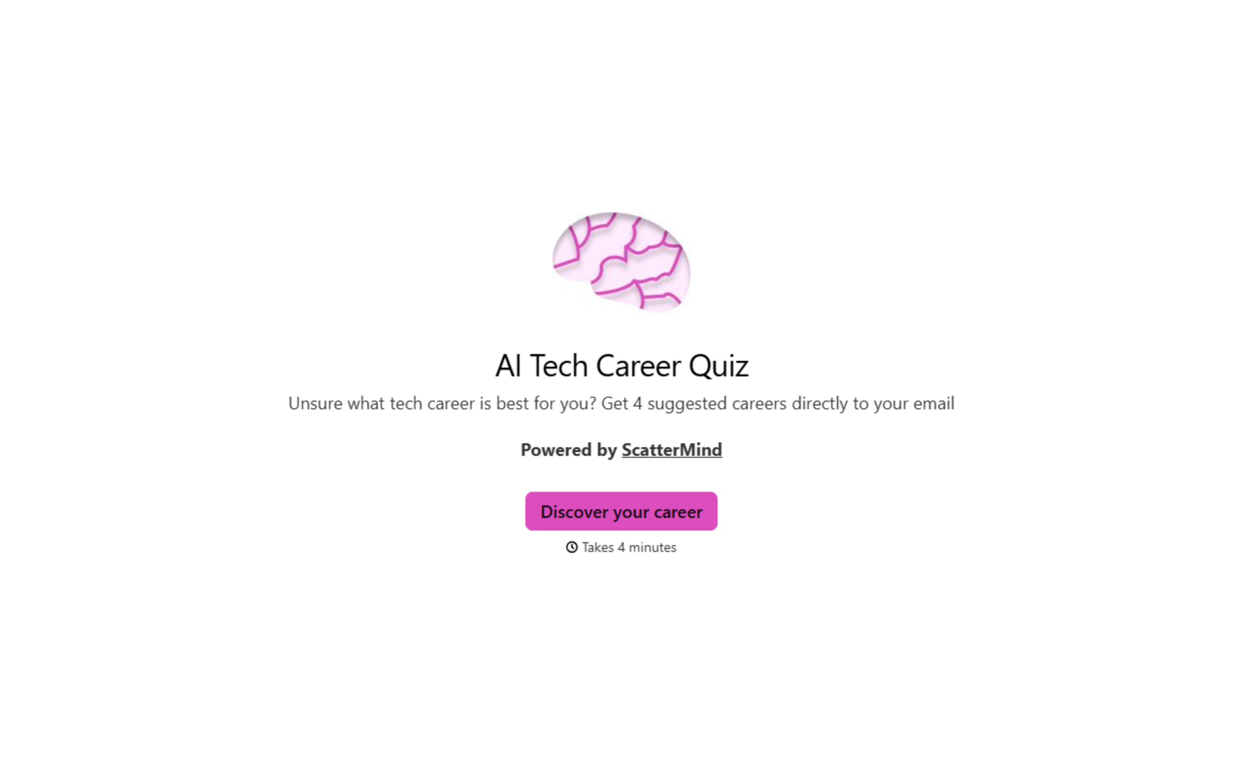 AI Career Quiz screenshot