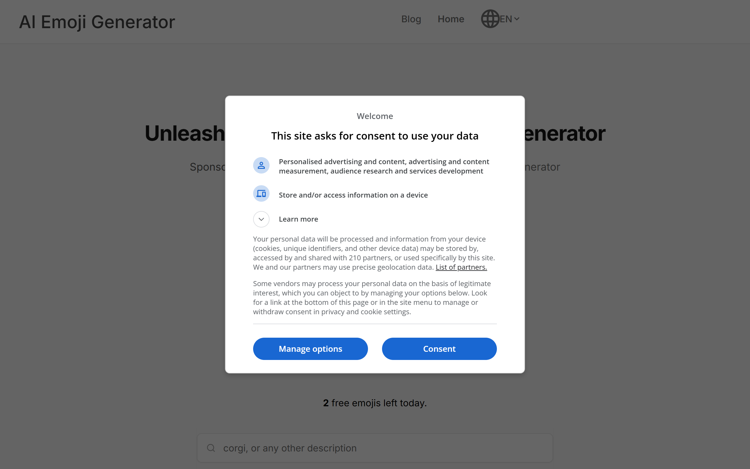 AI Emoji Generator screenshot