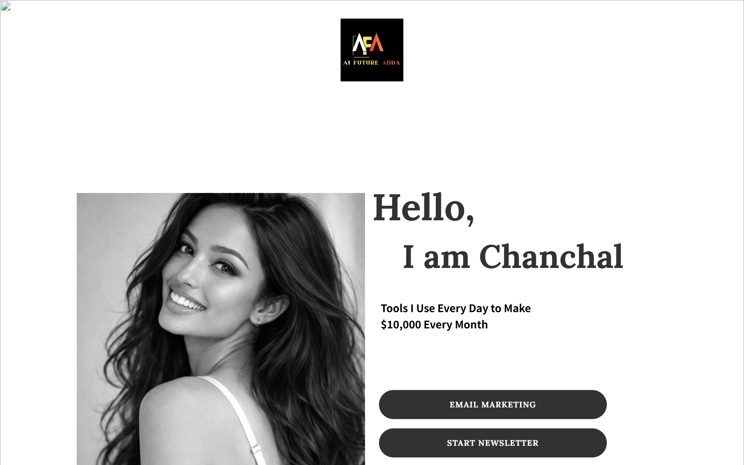 Top AI Tools to Start Your Business Online | AI FUTURE ADDA screenshot