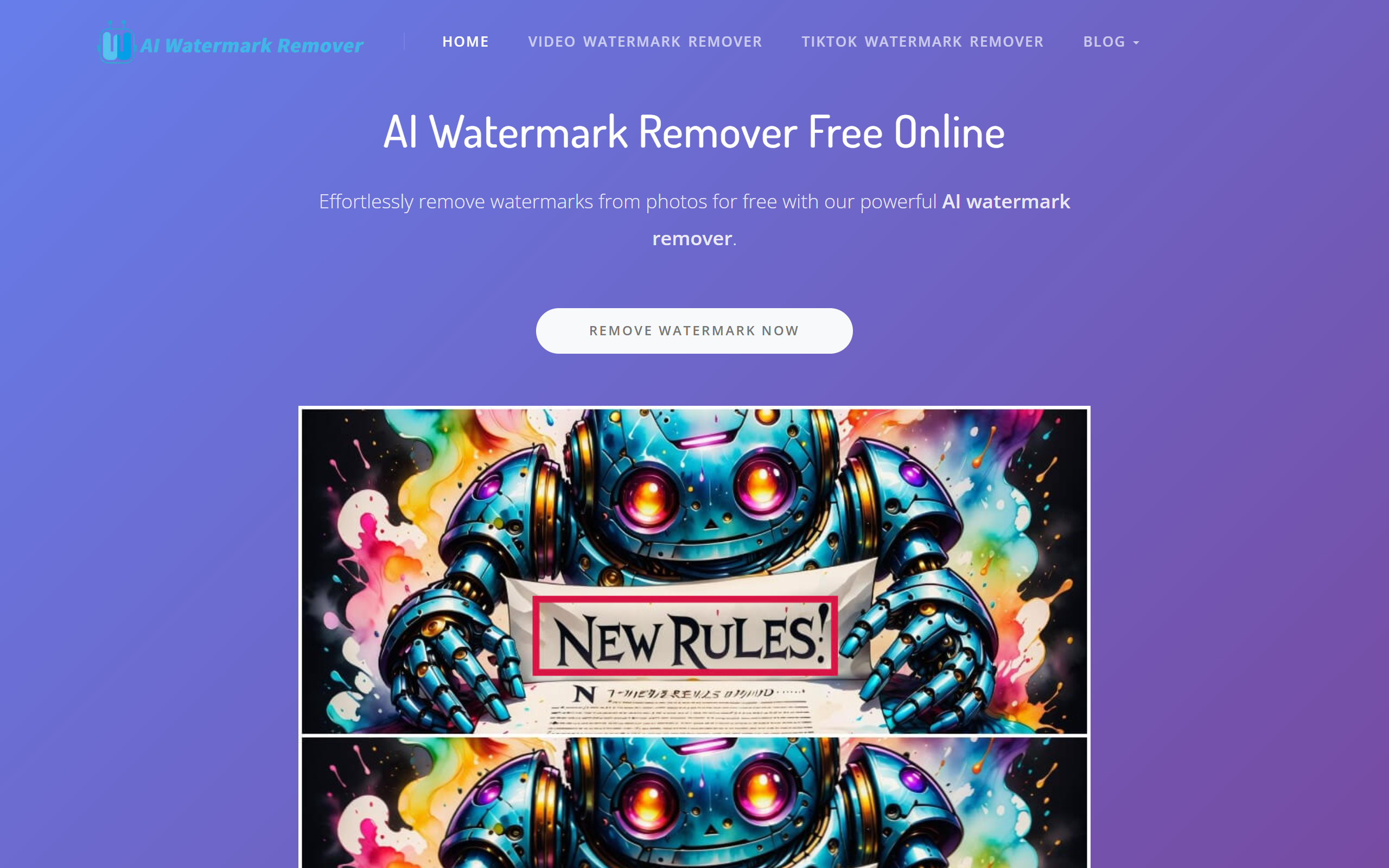 AI Watermark Remover screenshot