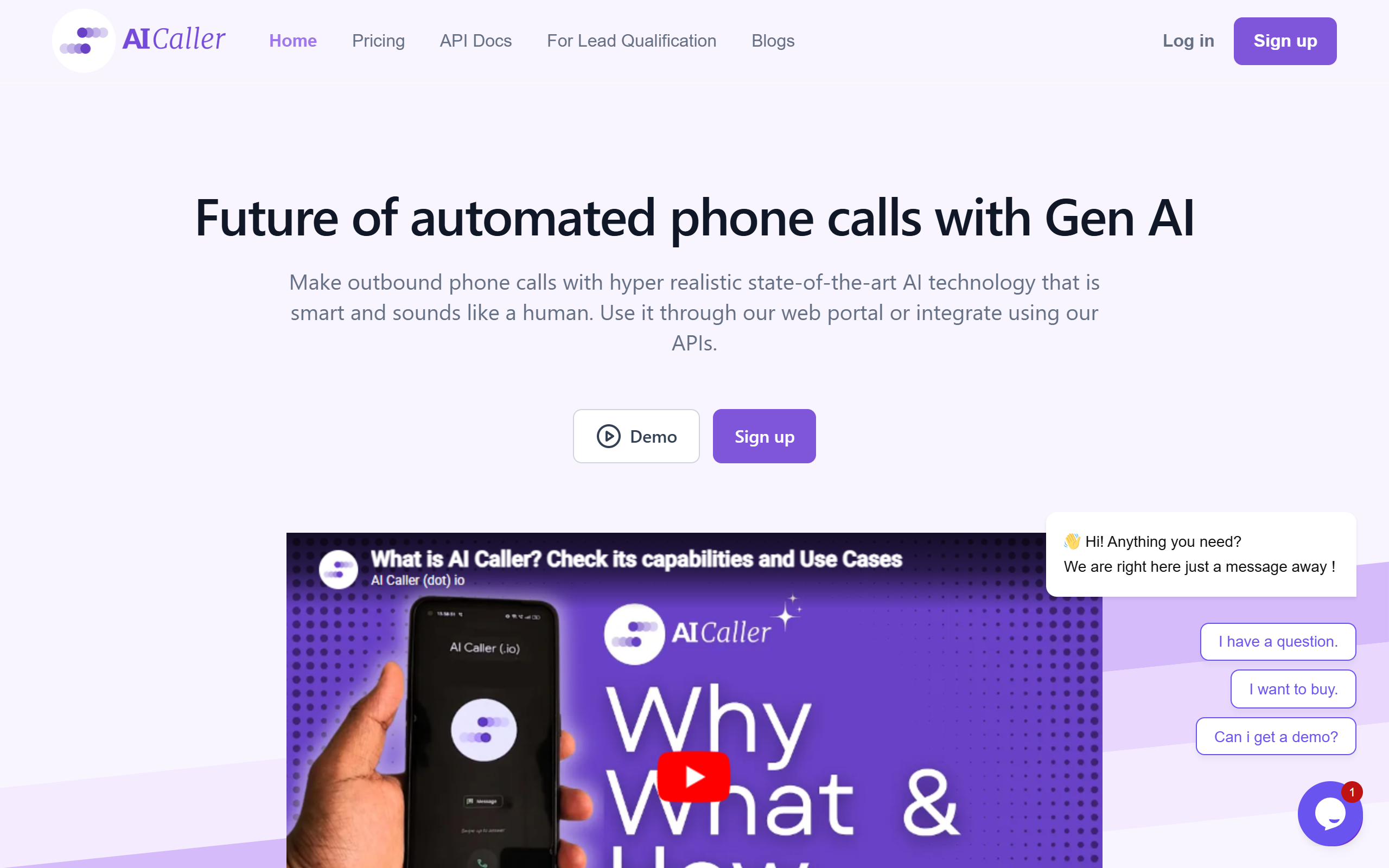 AICaller.io screenshot