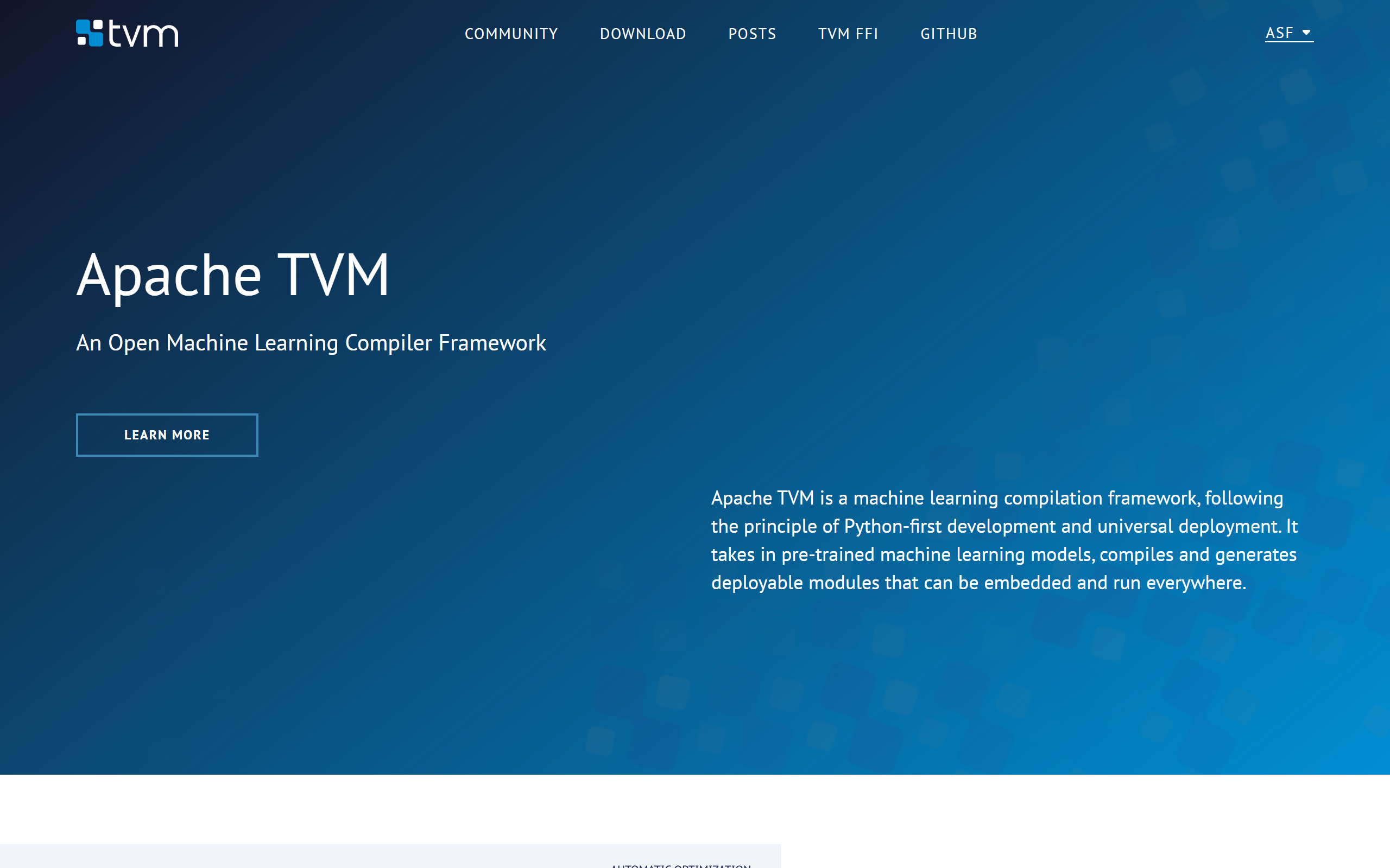 Apache TVM screenshot