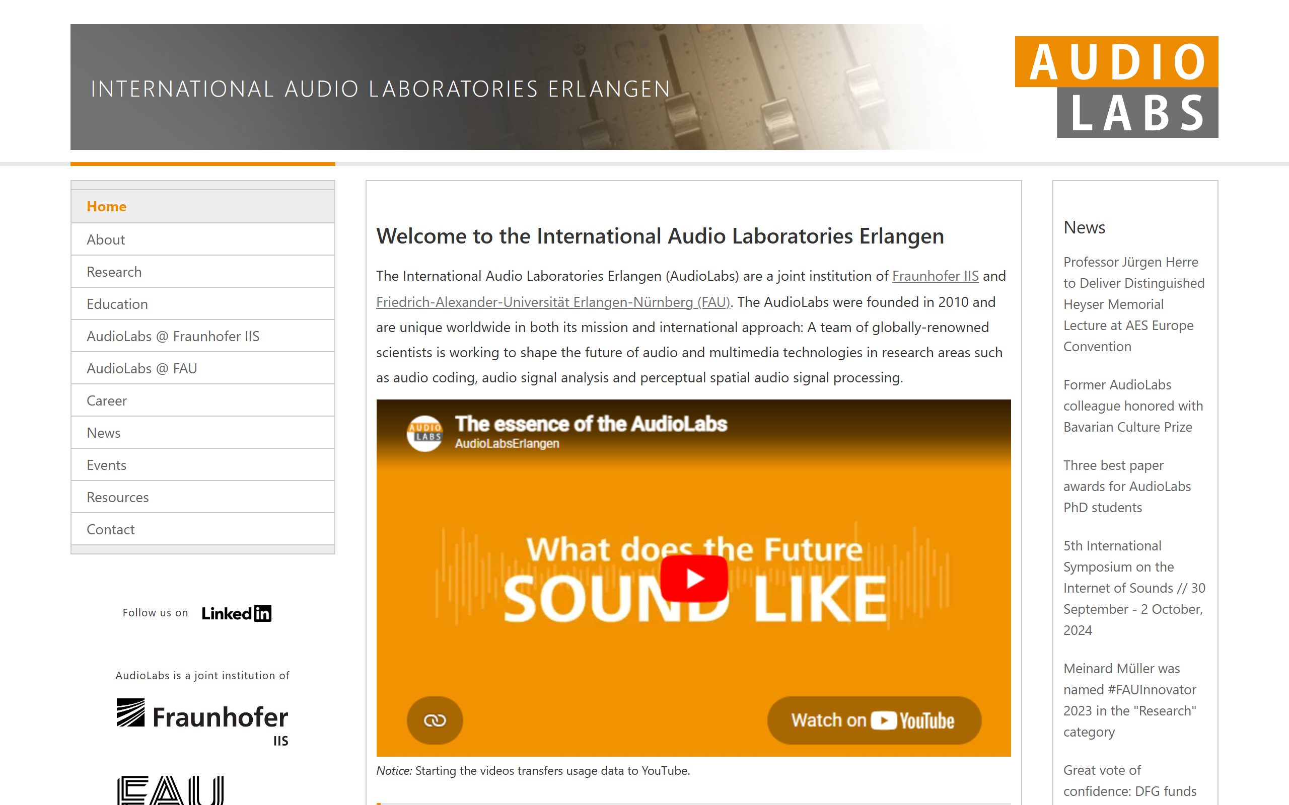 Audiolabs screenshot