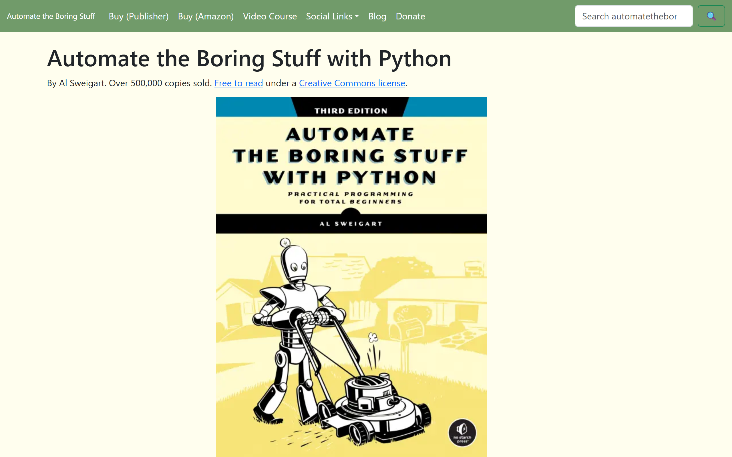 Automate the Boring Stuff with Python by Al Sweigart screenshot