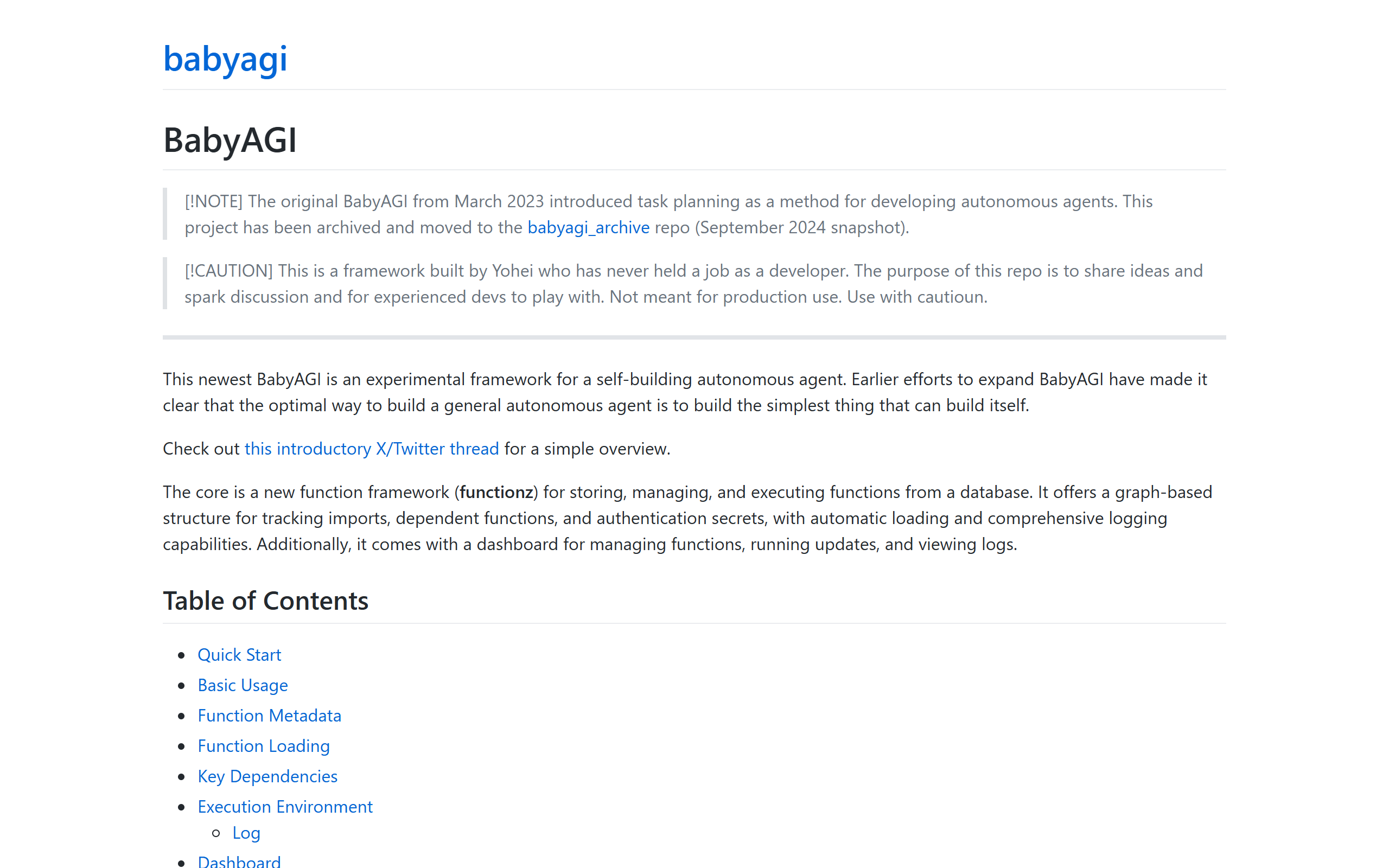 BabyAGI screenshot