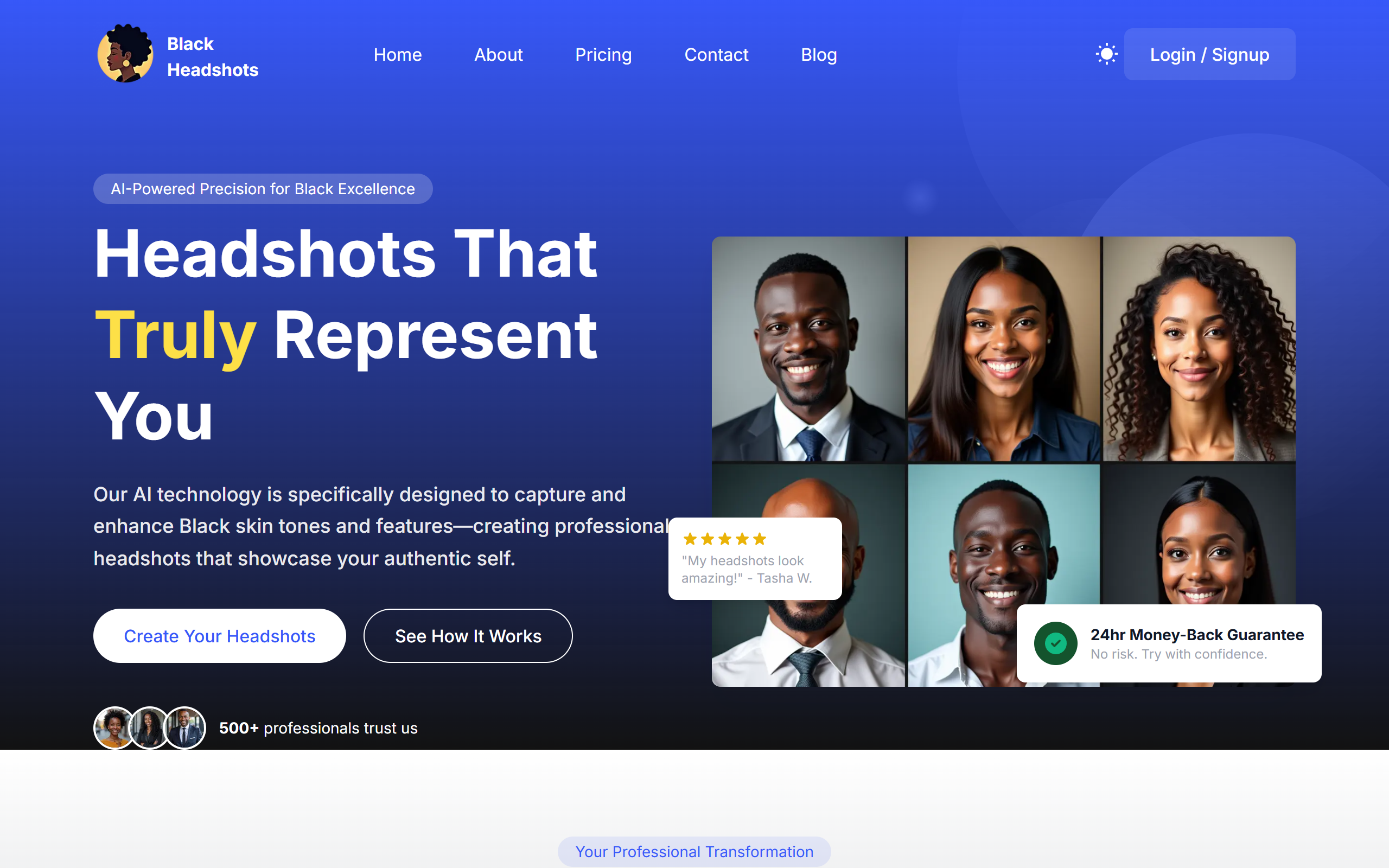 Black Headshots screenshot