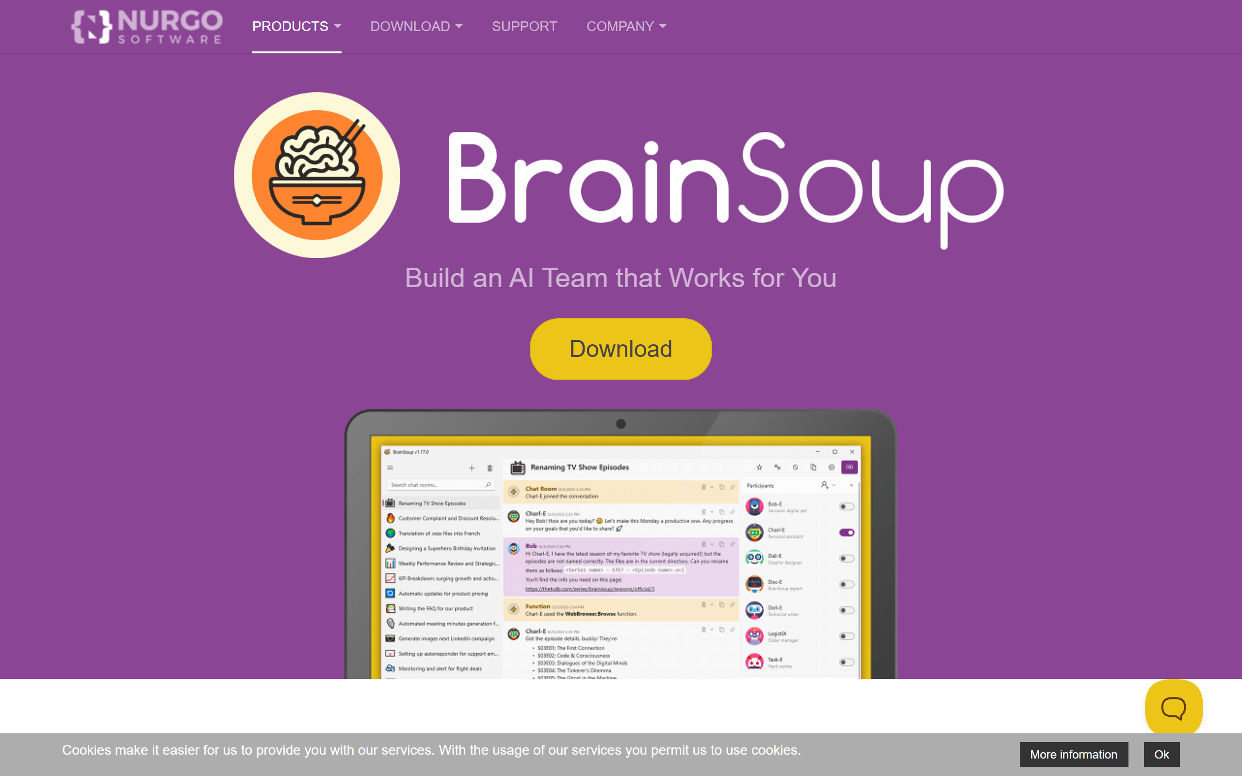 BrainSoup screenshot