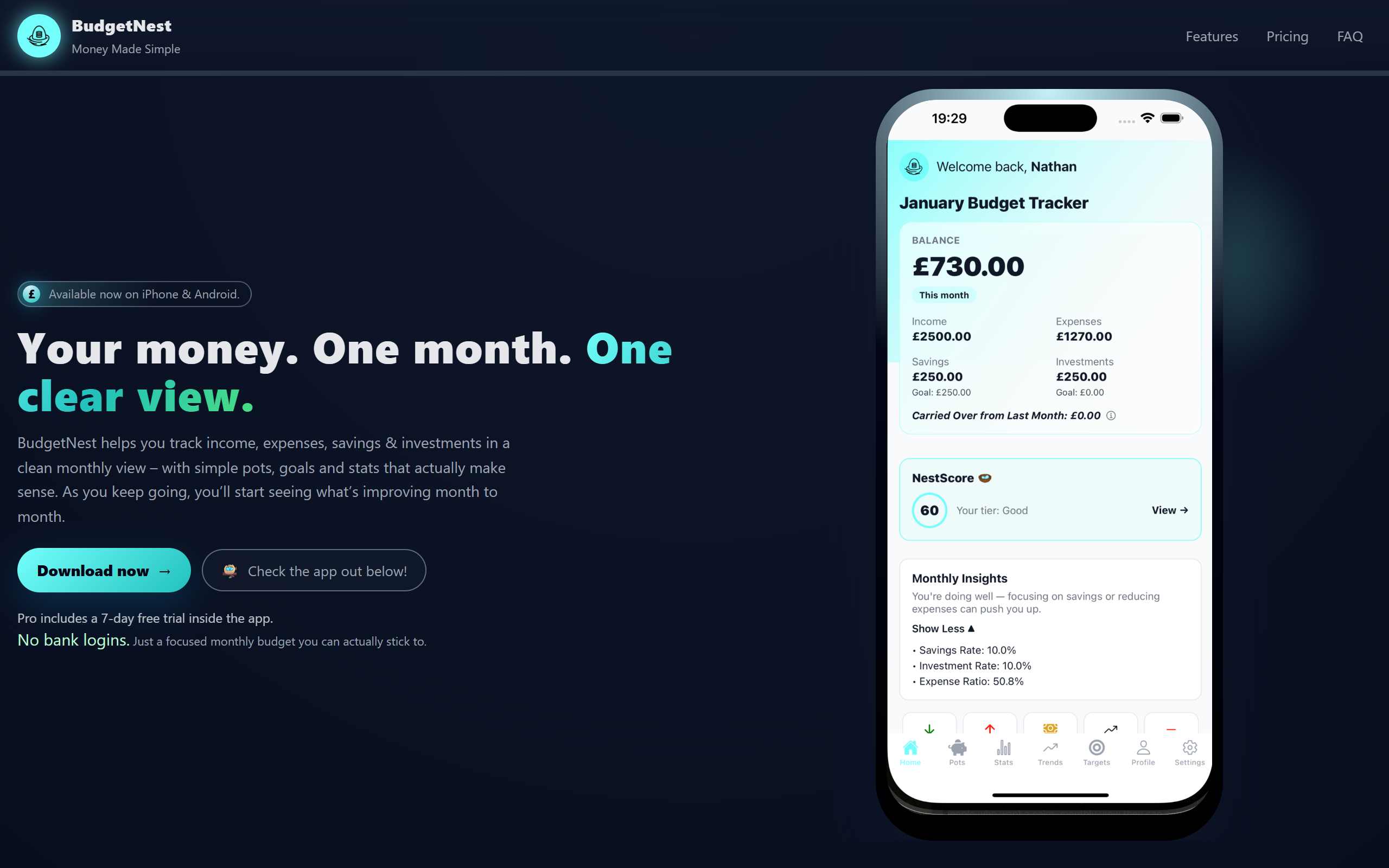 BudgetNest screenshot