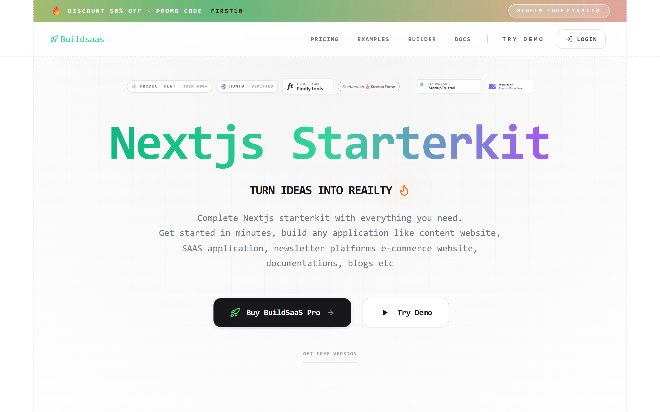 Buildsaas screenshot