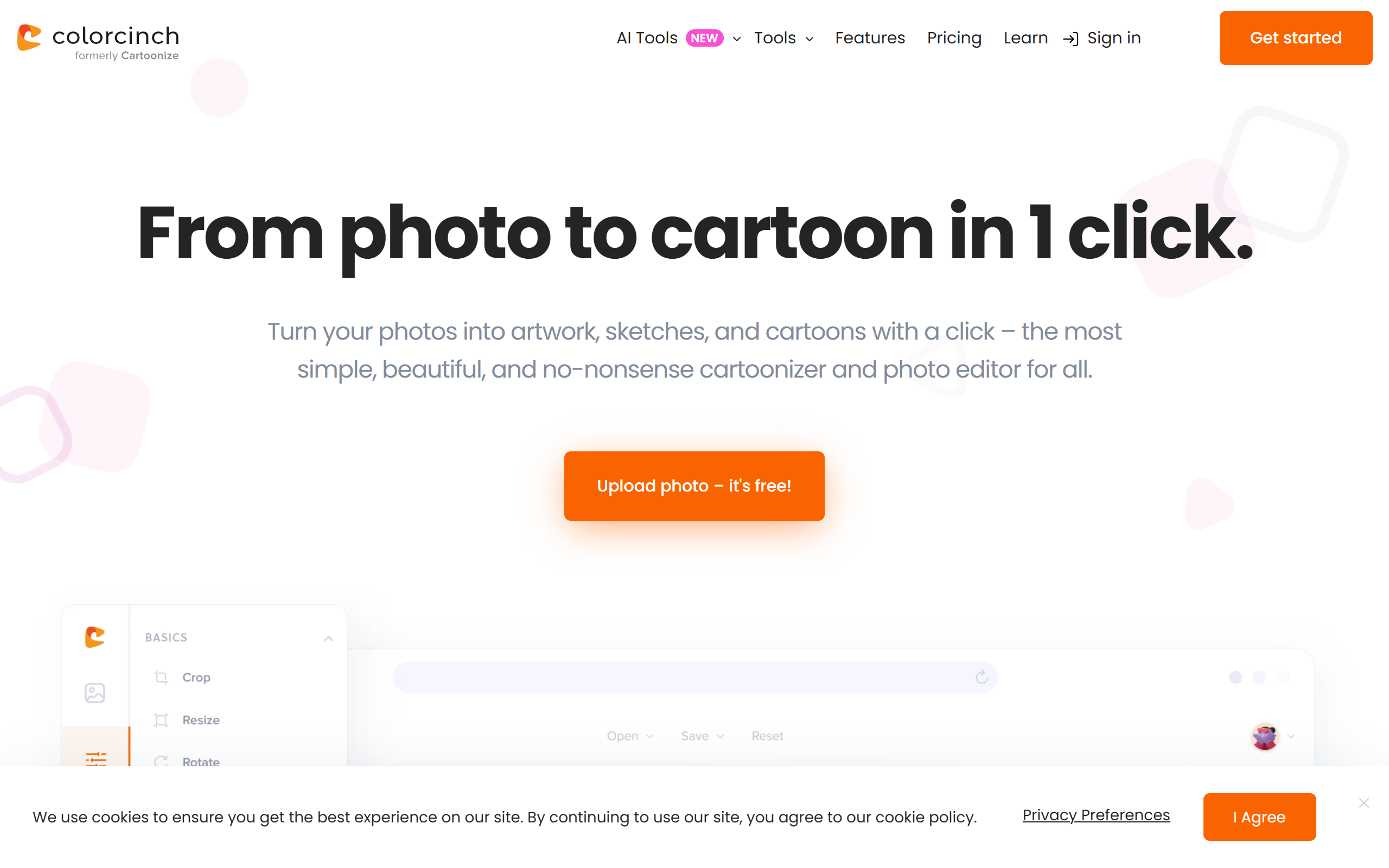 Cartoonize screenshot