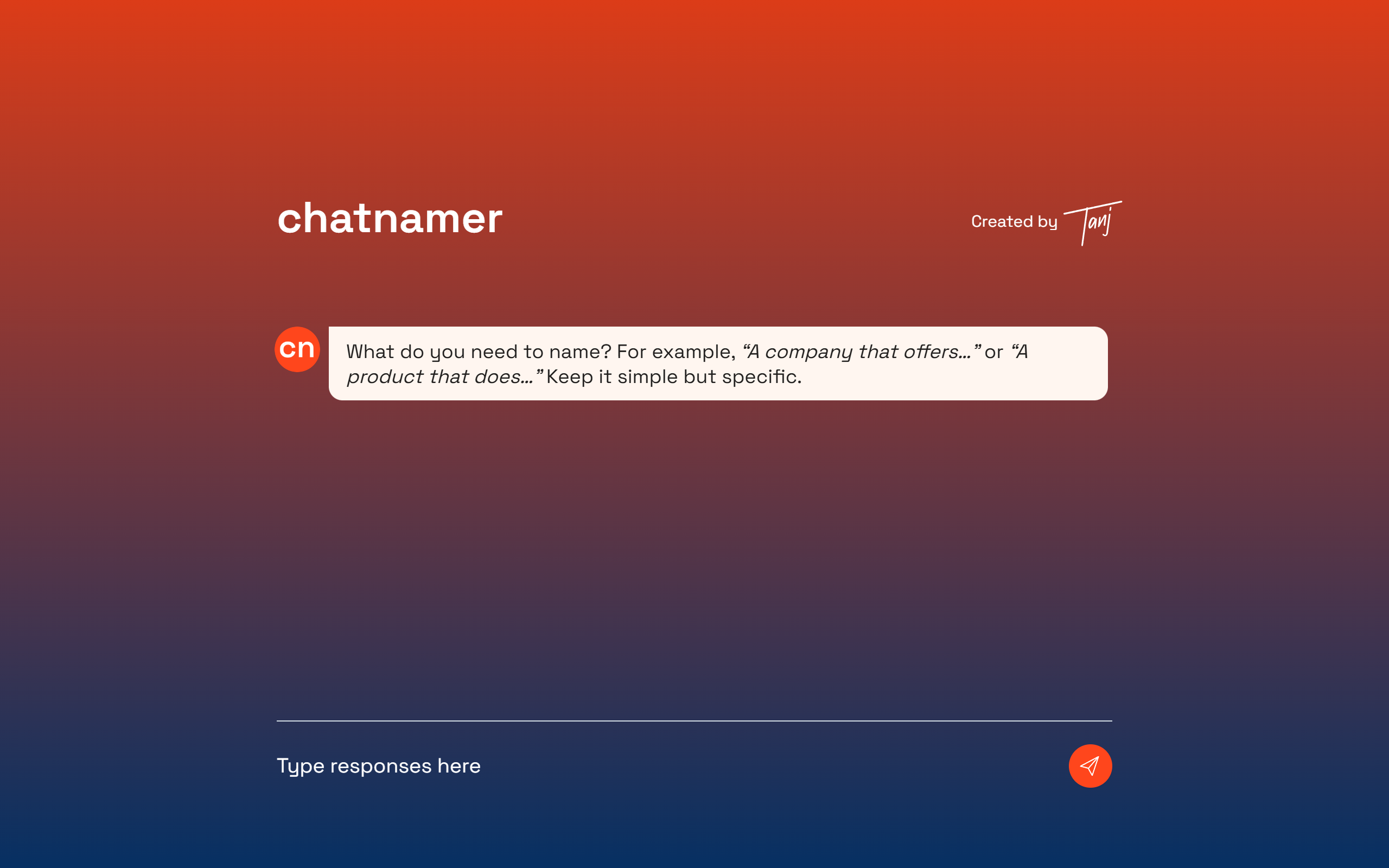 Chatnamer screenshot