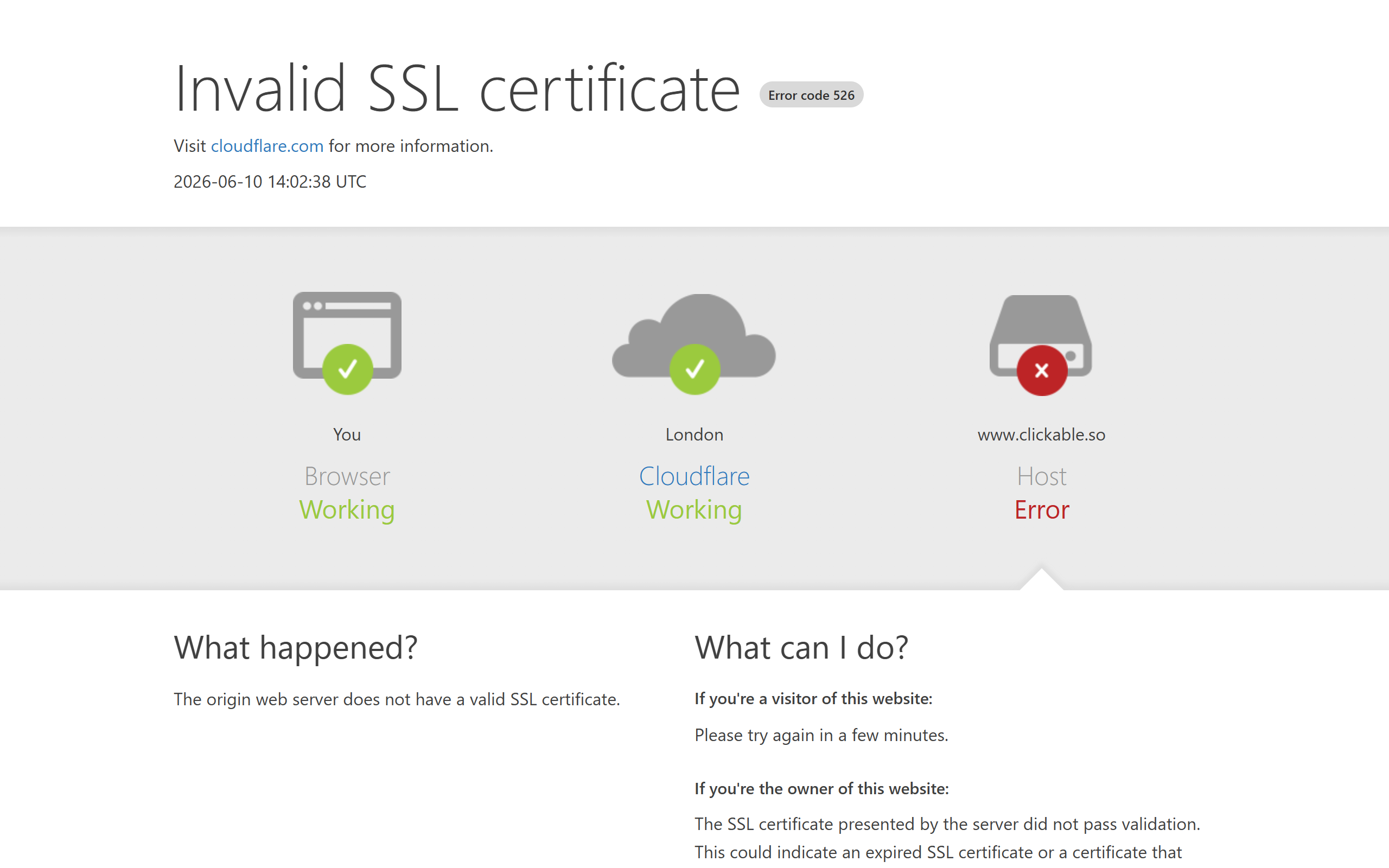 Clickable screenshot
