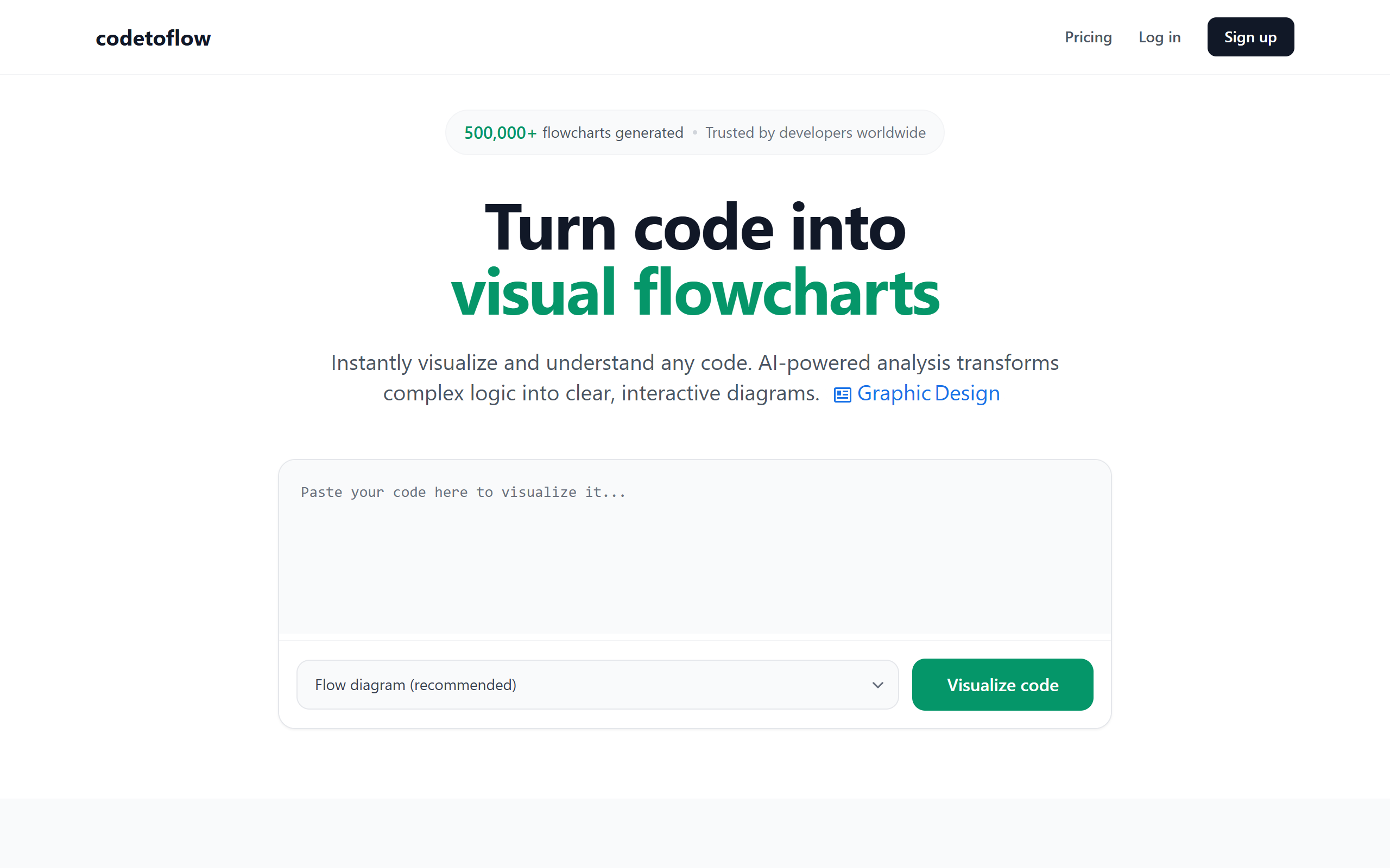 Code to Flow screenshot