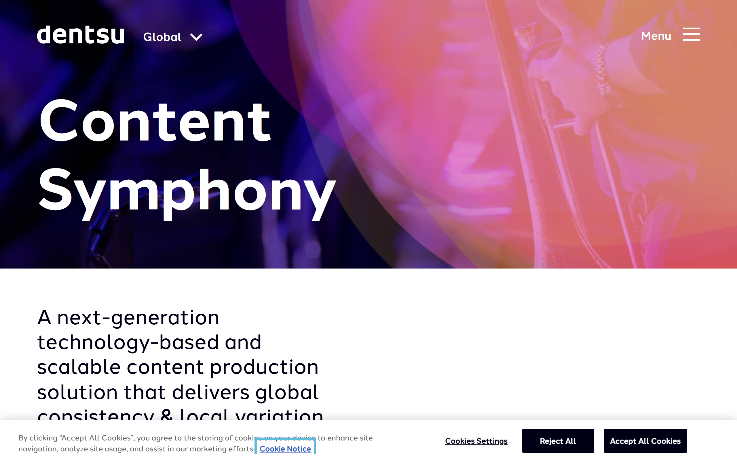 Content Generation Engine By Dentsu screenshot