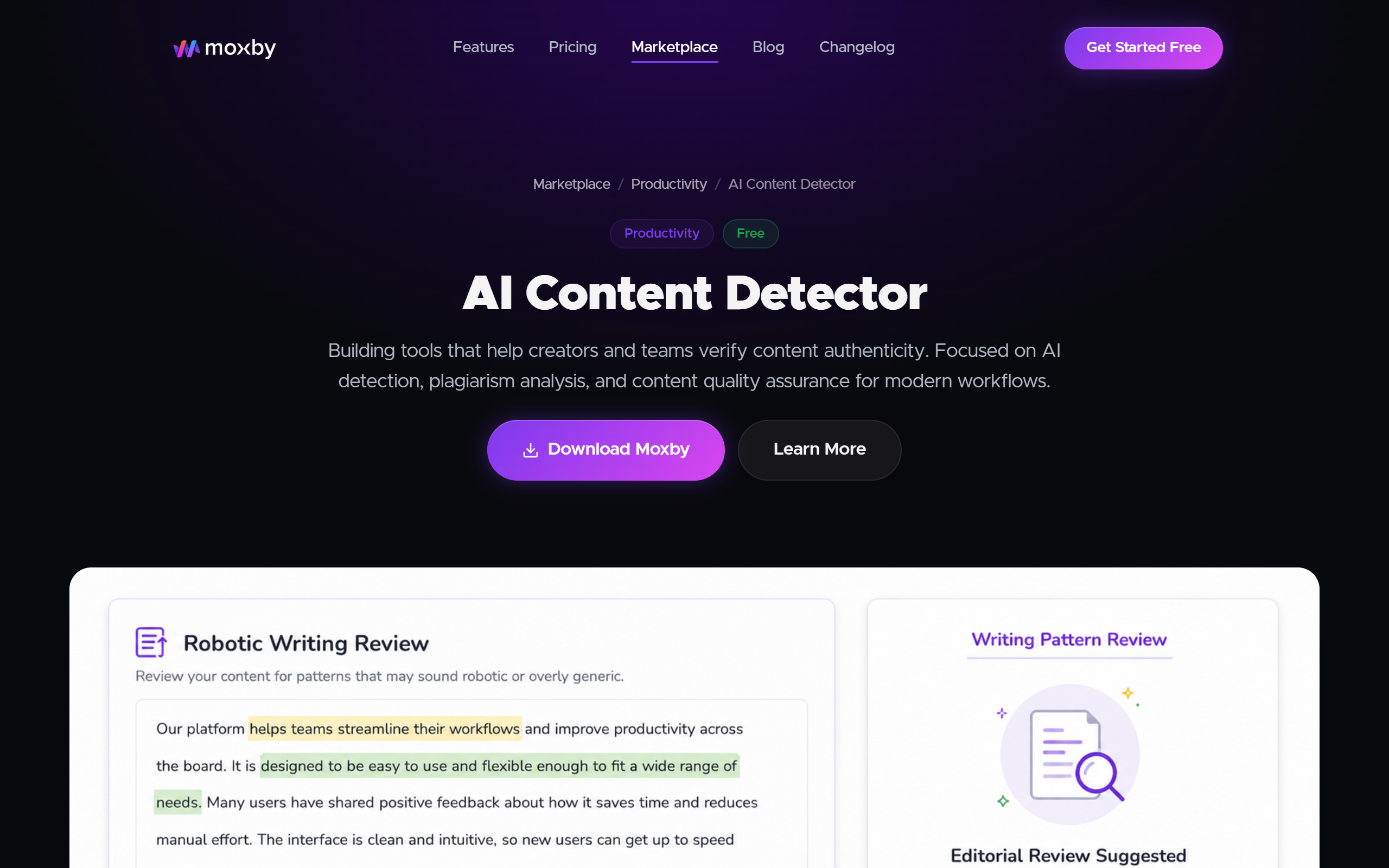 ContentDetector.AI screenshot