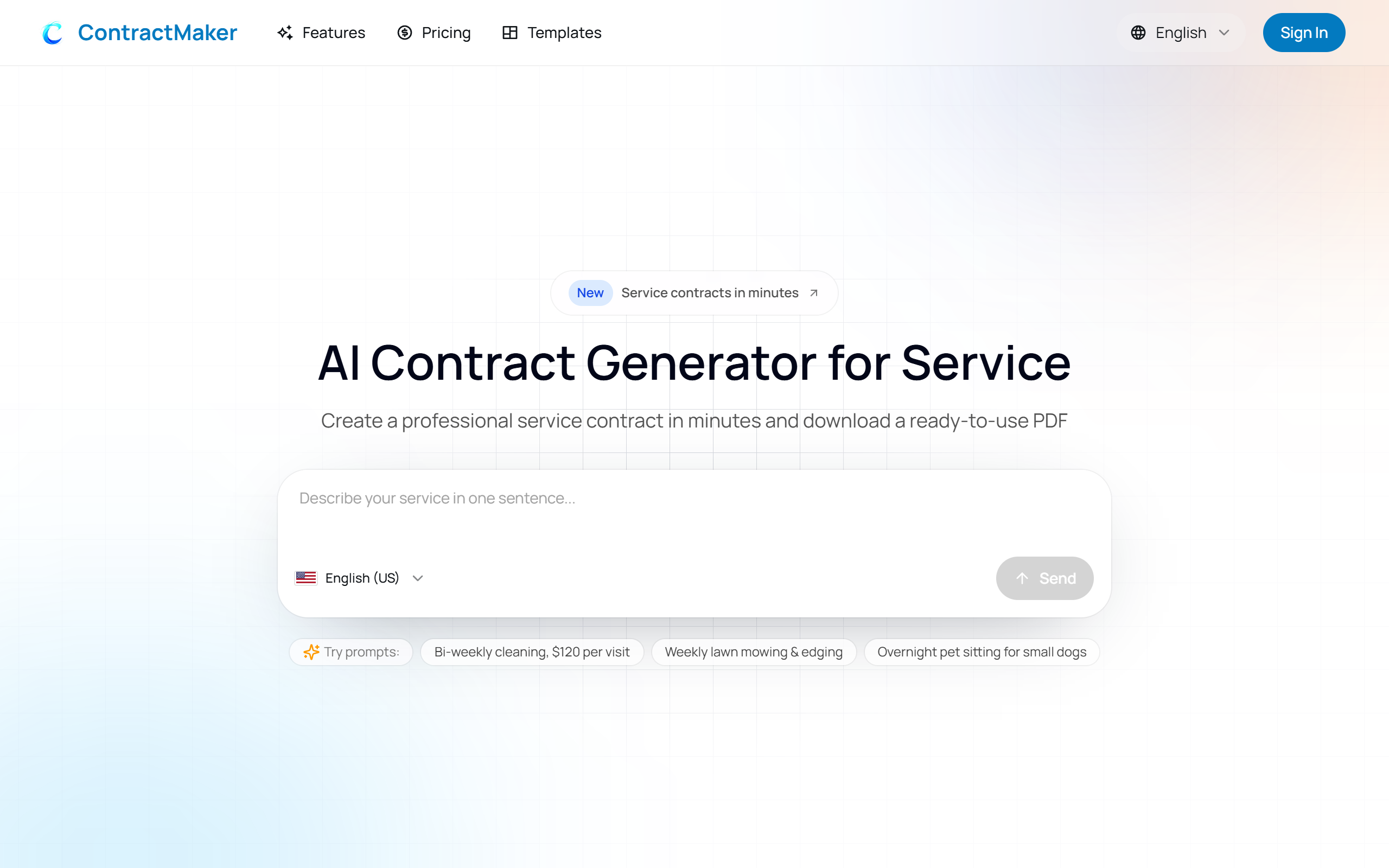 ContractMaker screenshot
