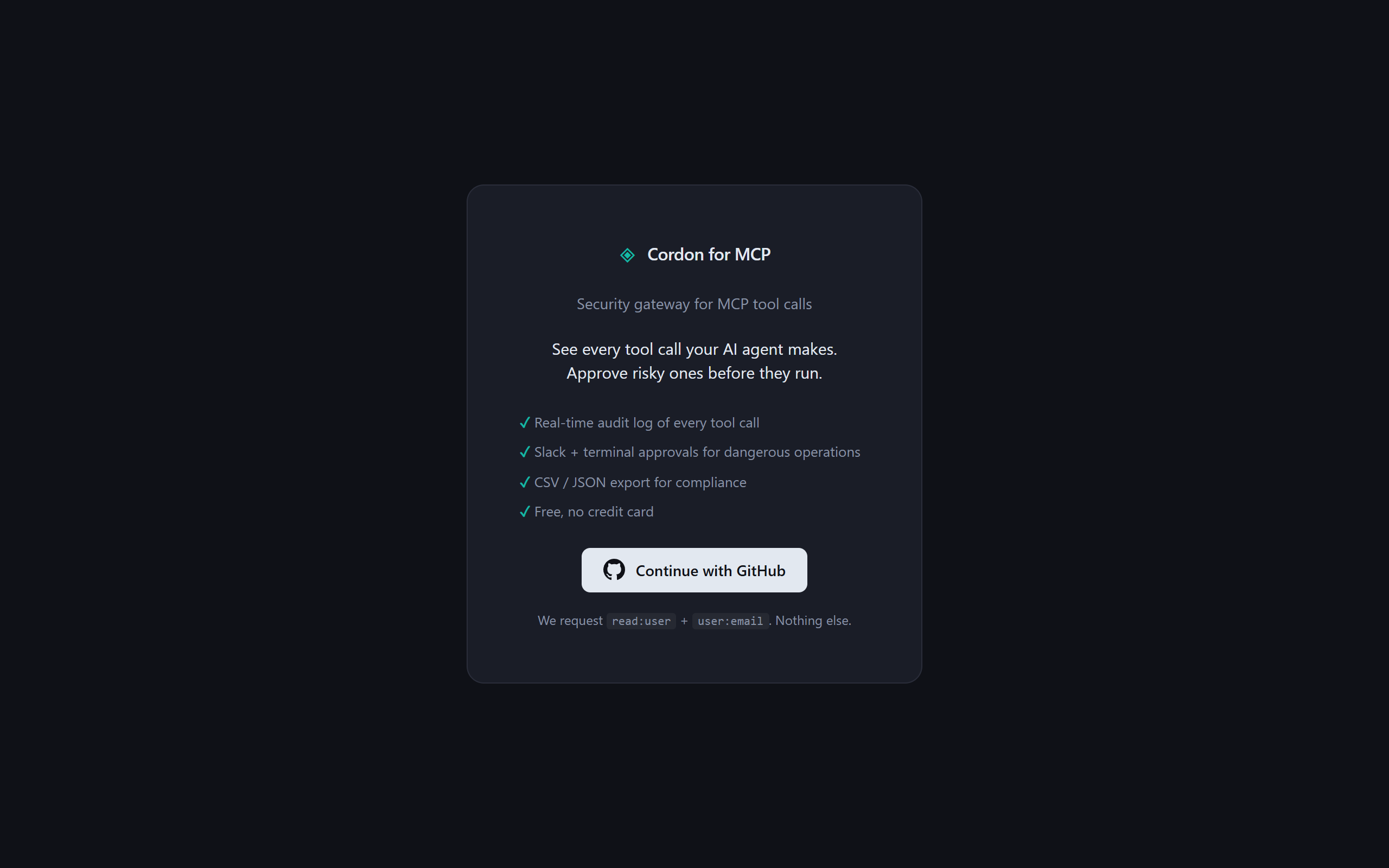 Cordon screenshot