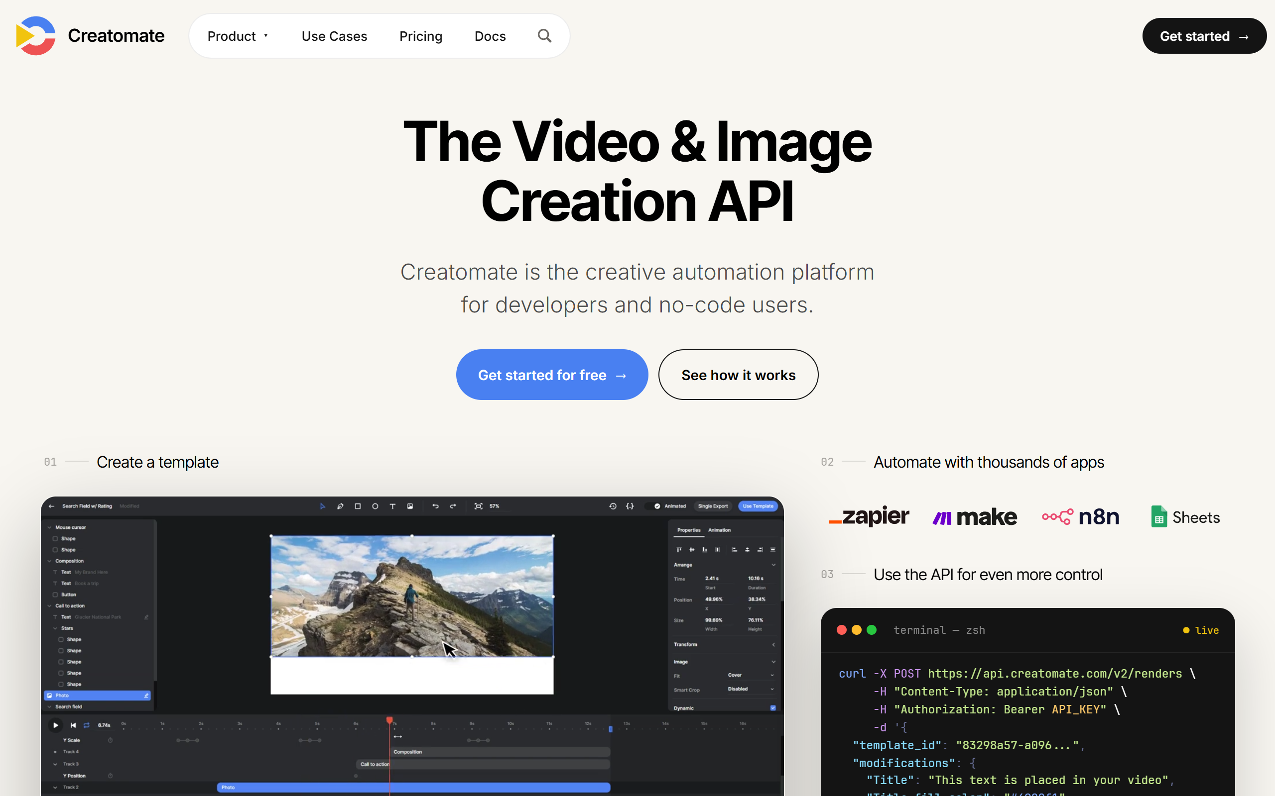 Creatomate screenshot