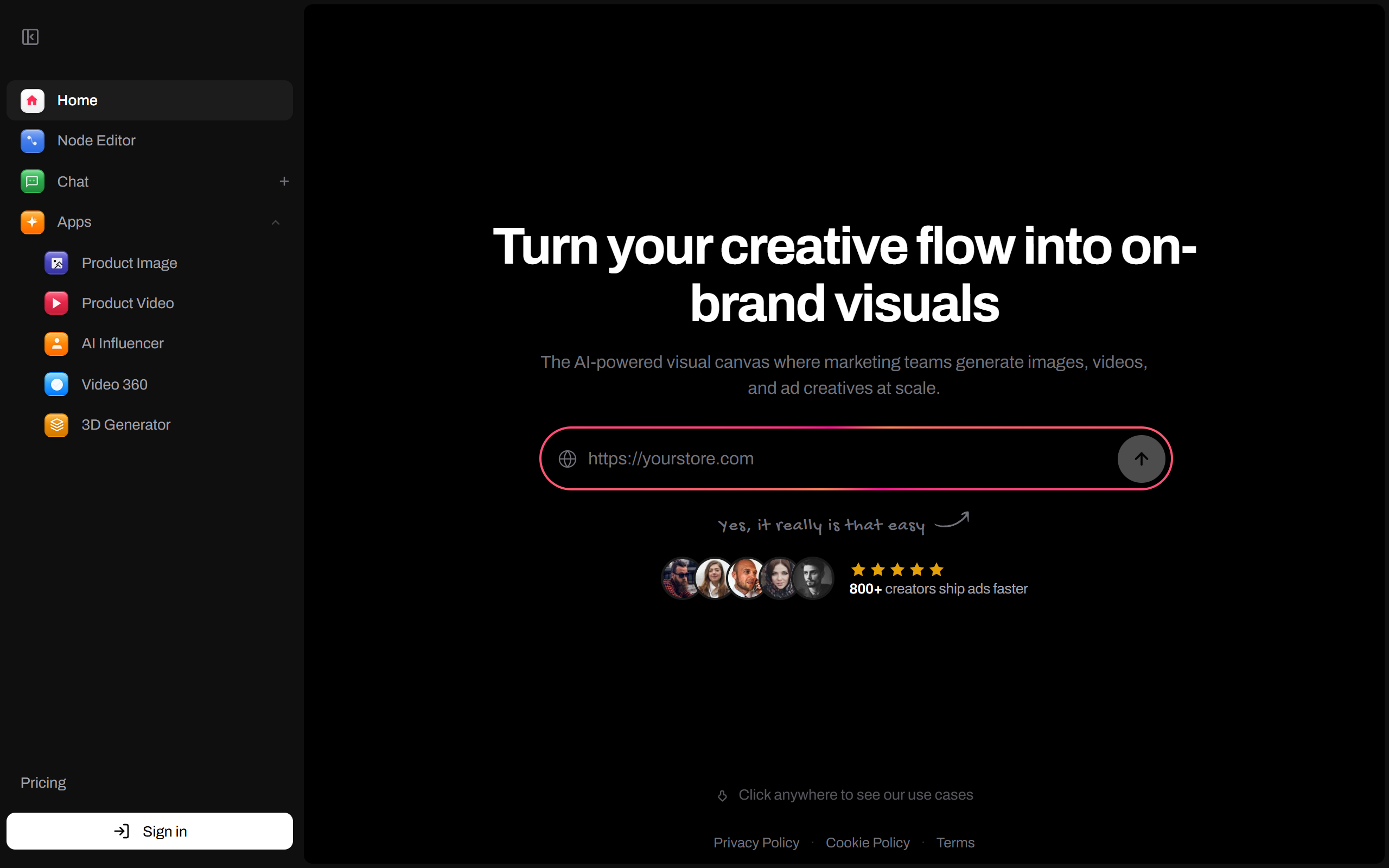 Dal Nulla | AI canvas for filmmakers screenshot