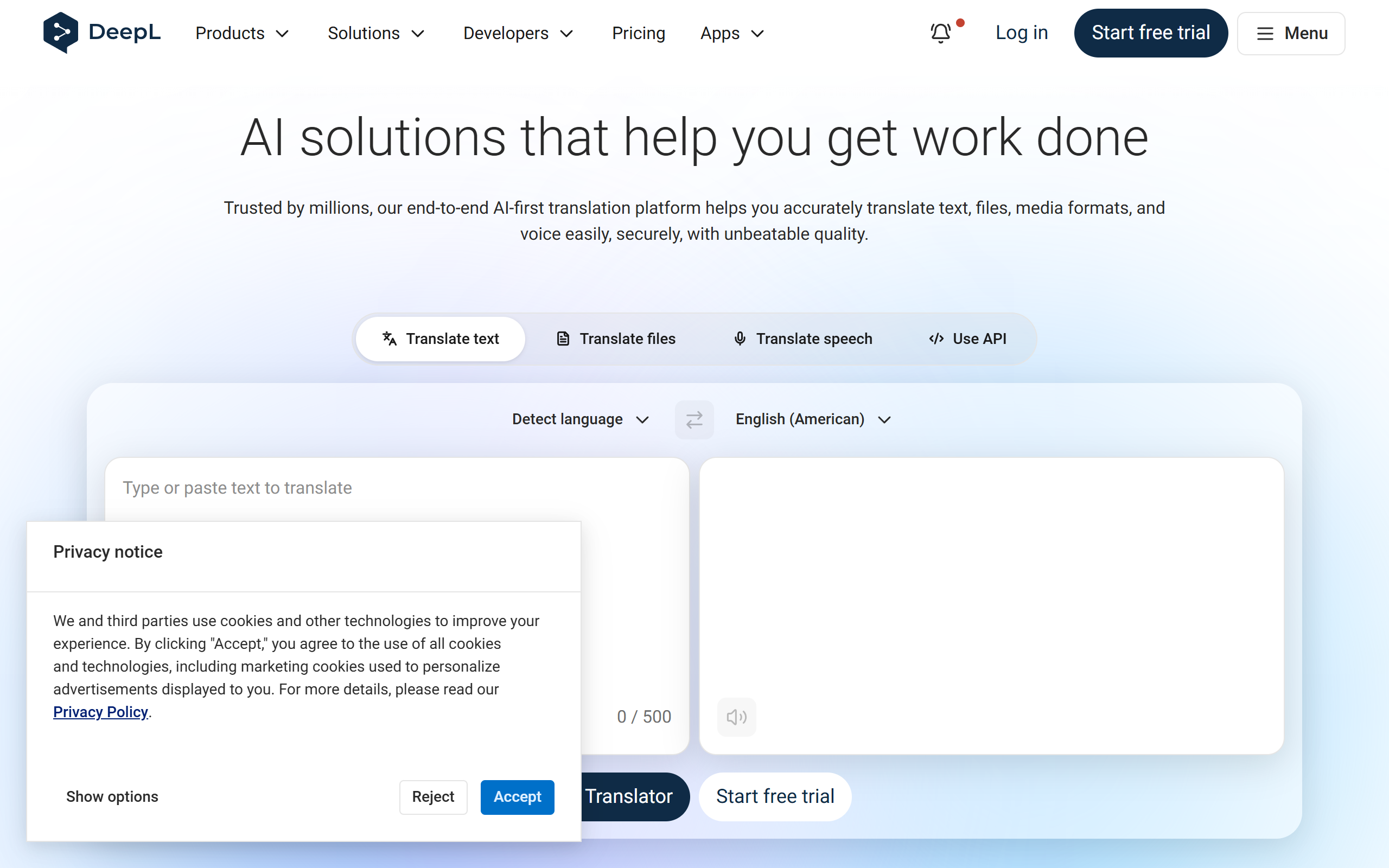 DeepL screenshot