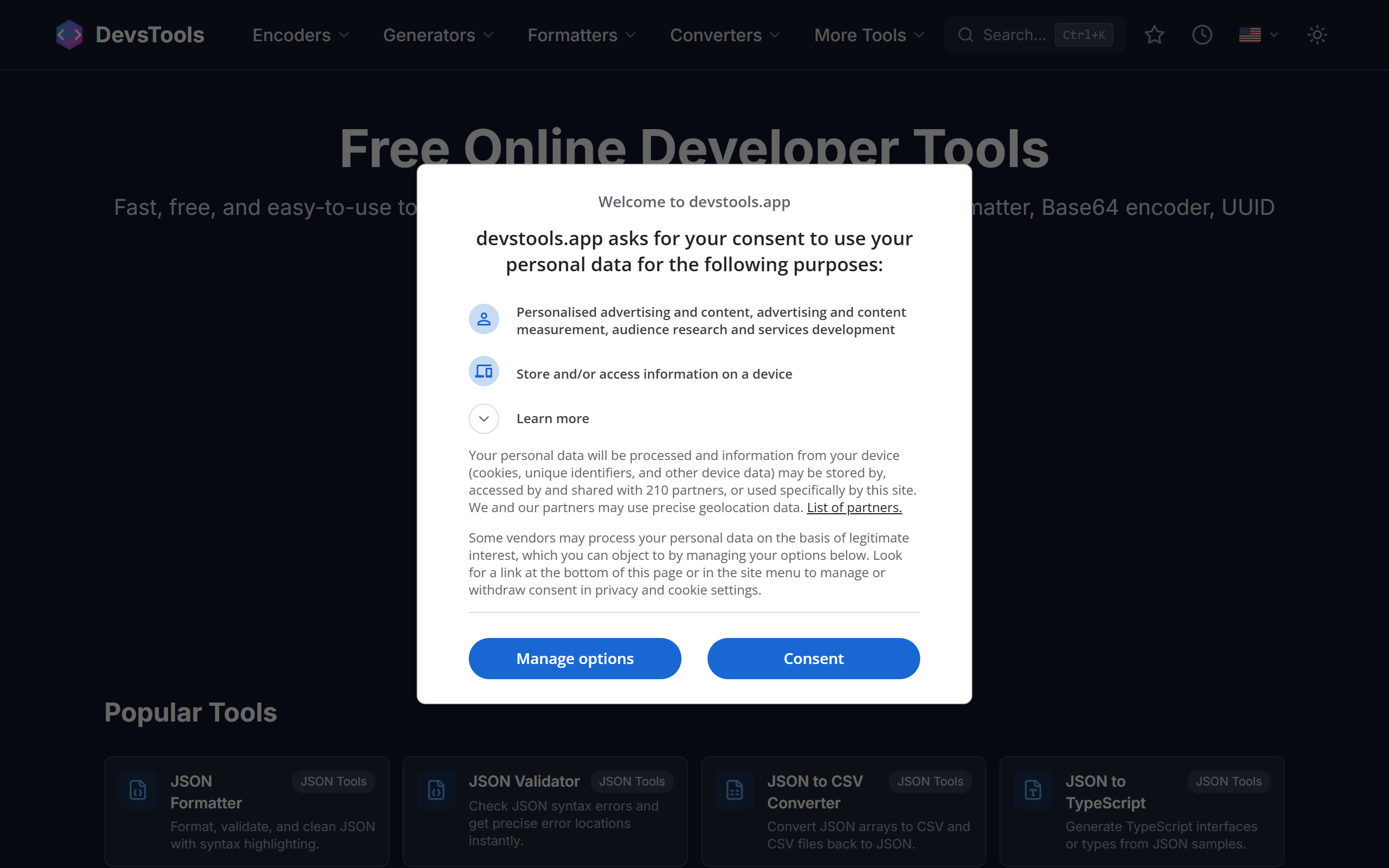 Devs Tools screenshot
