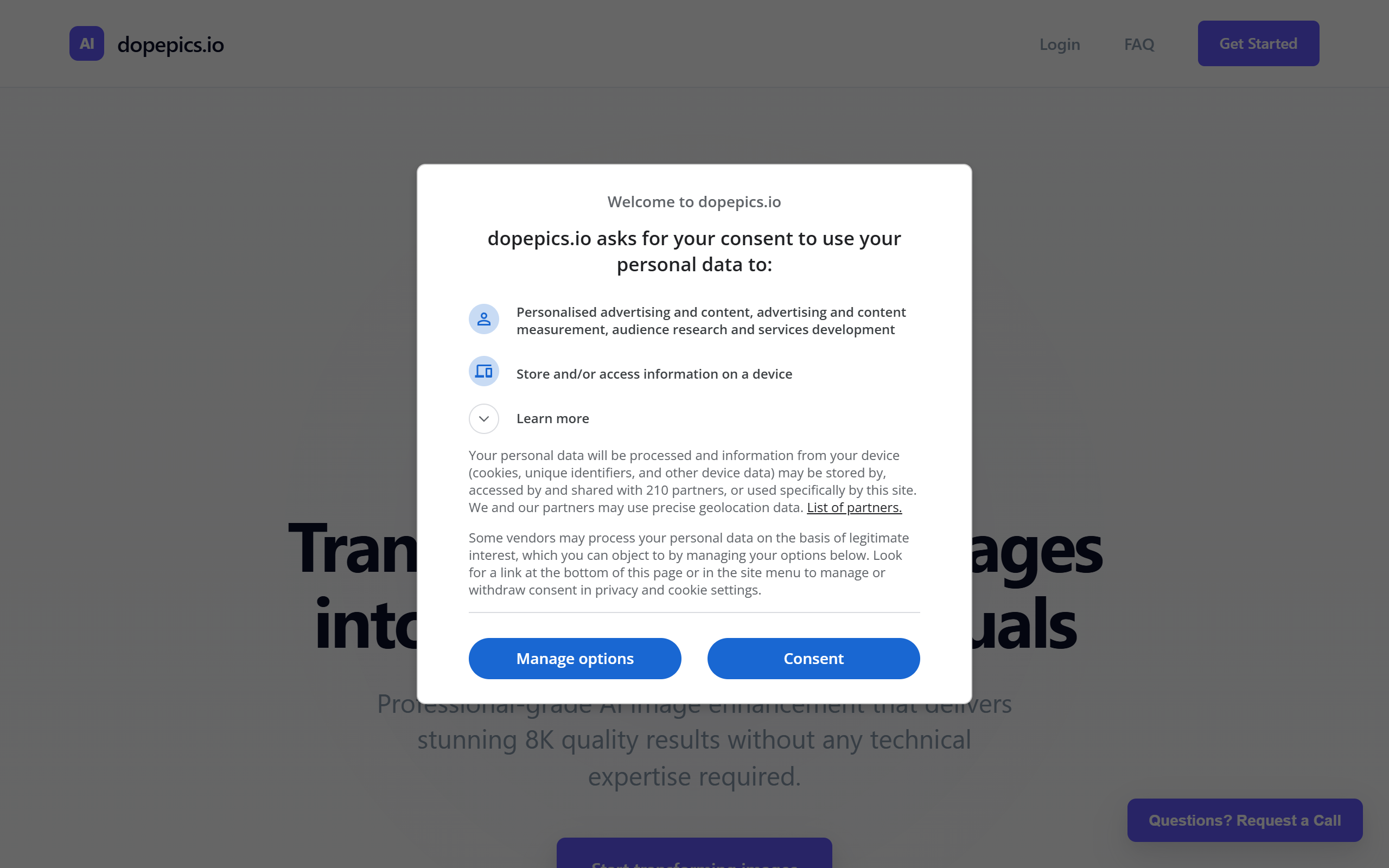 dopepics.io screenshot