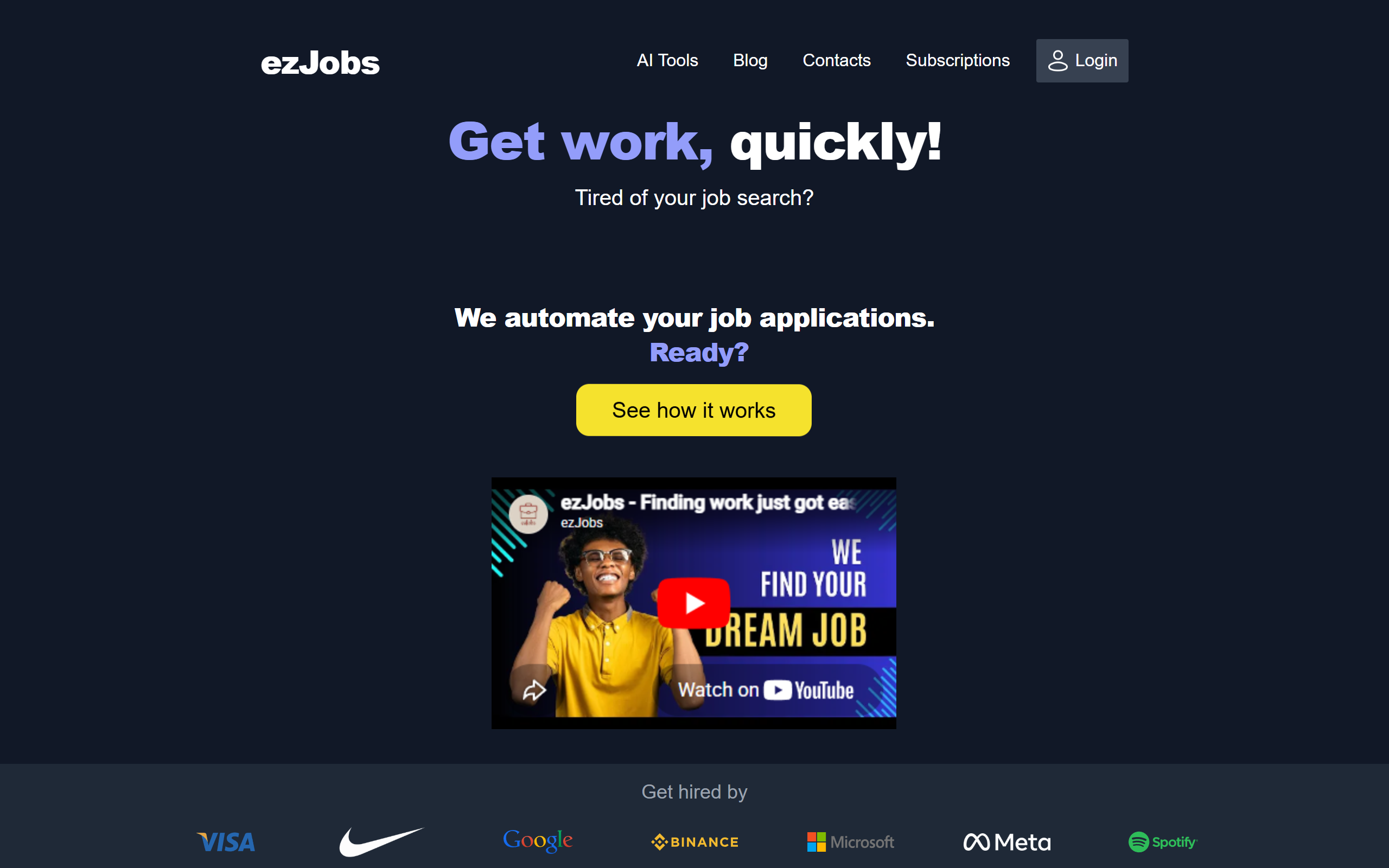 ezJobs screenshot