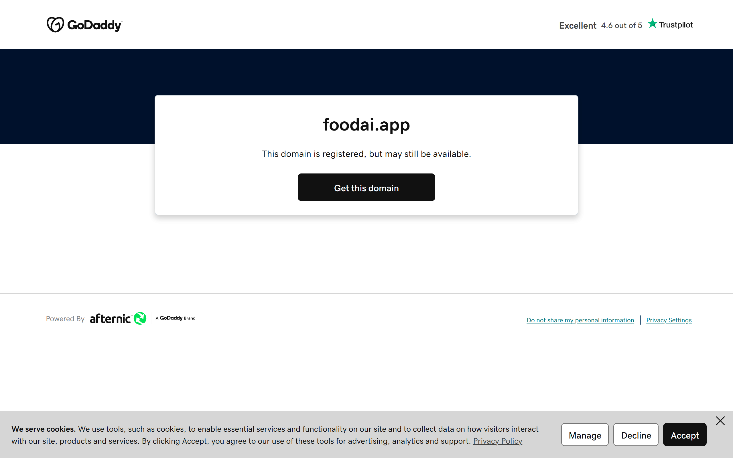 FoodAI screenshot