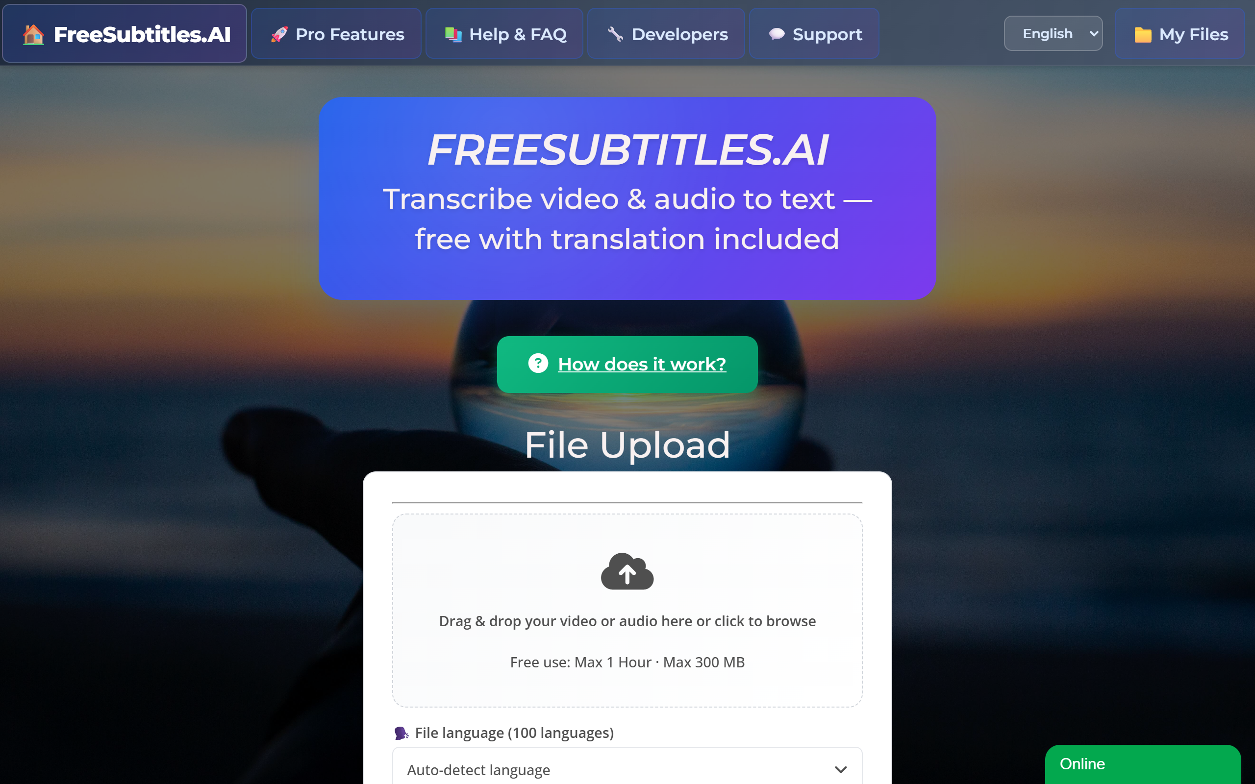 FreeSubtitles.ai screenshot