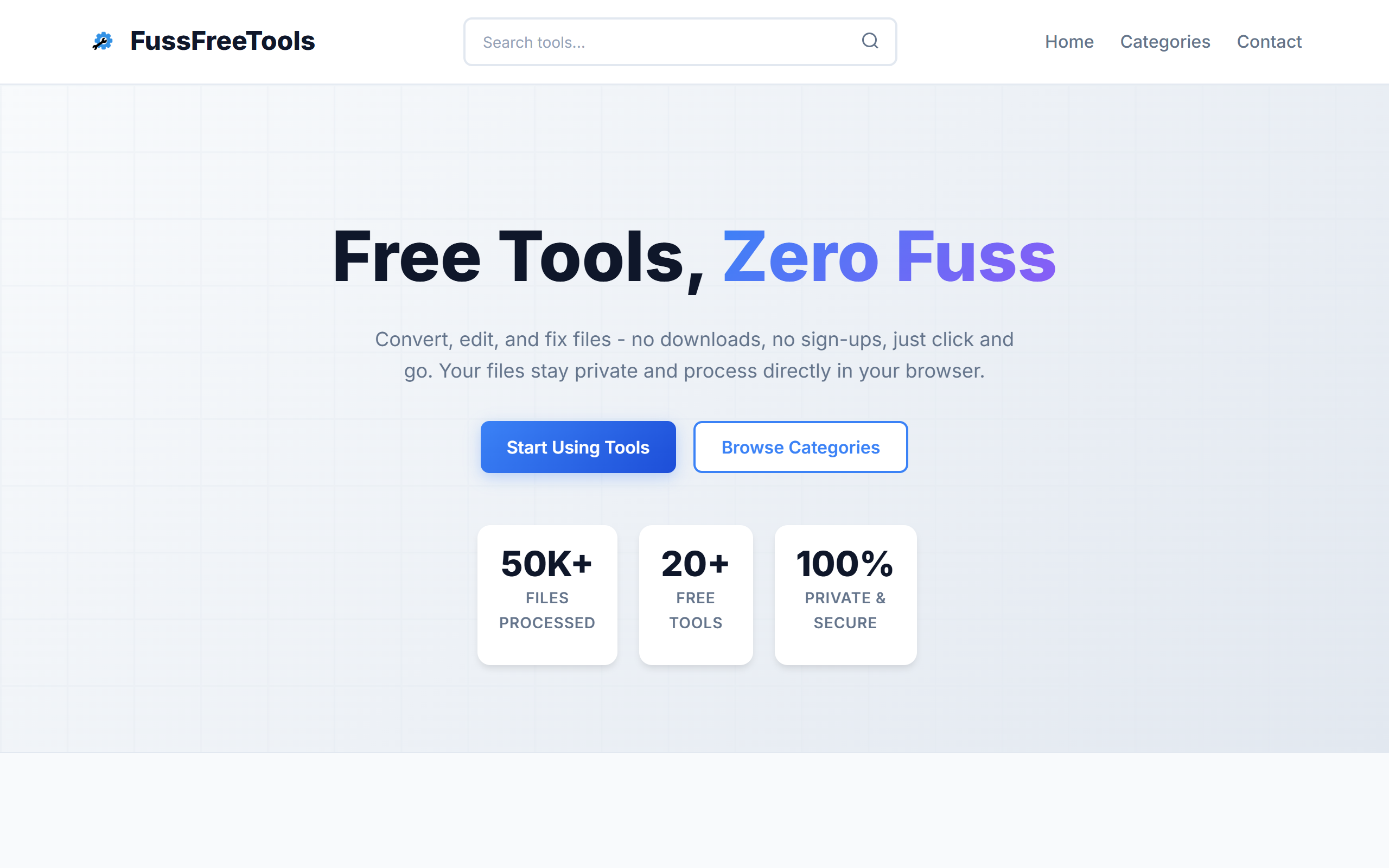 Fuss Free Tools screenshot