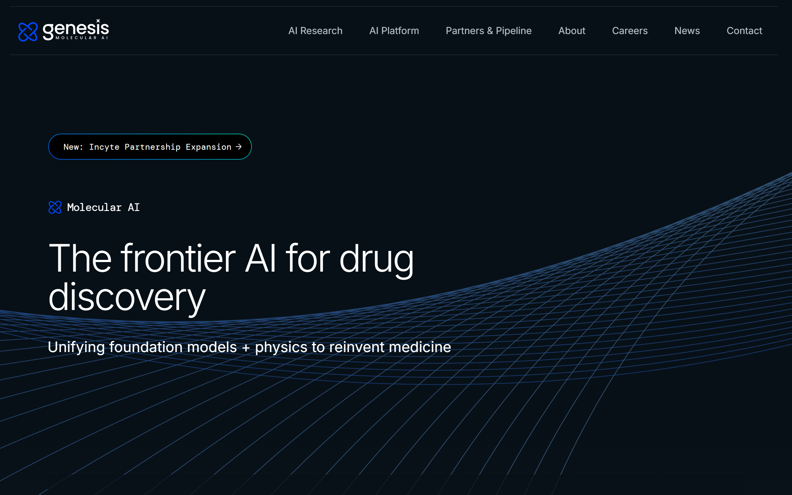 Genesis Therapeutics screenshot