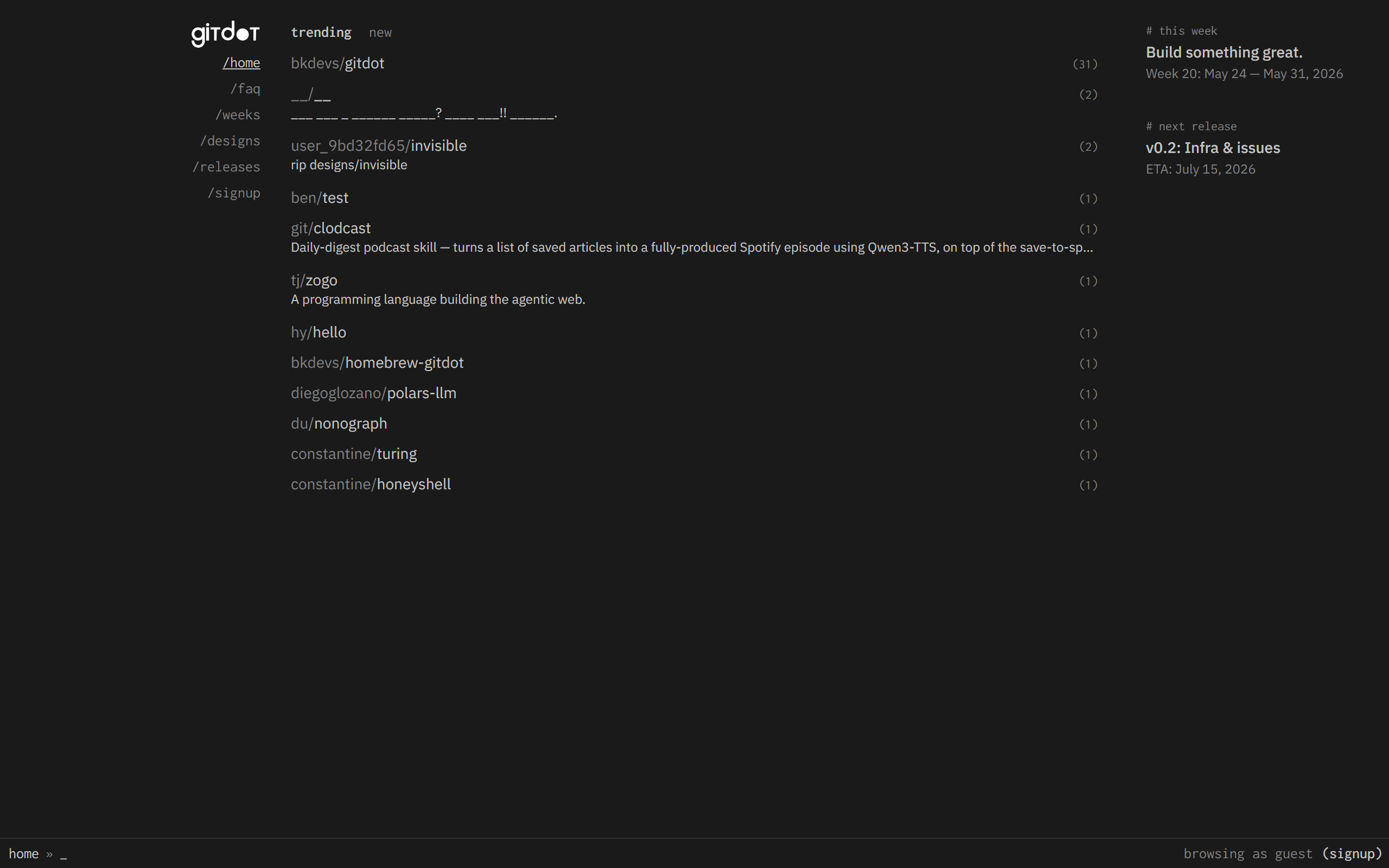 Gitdot screenshot