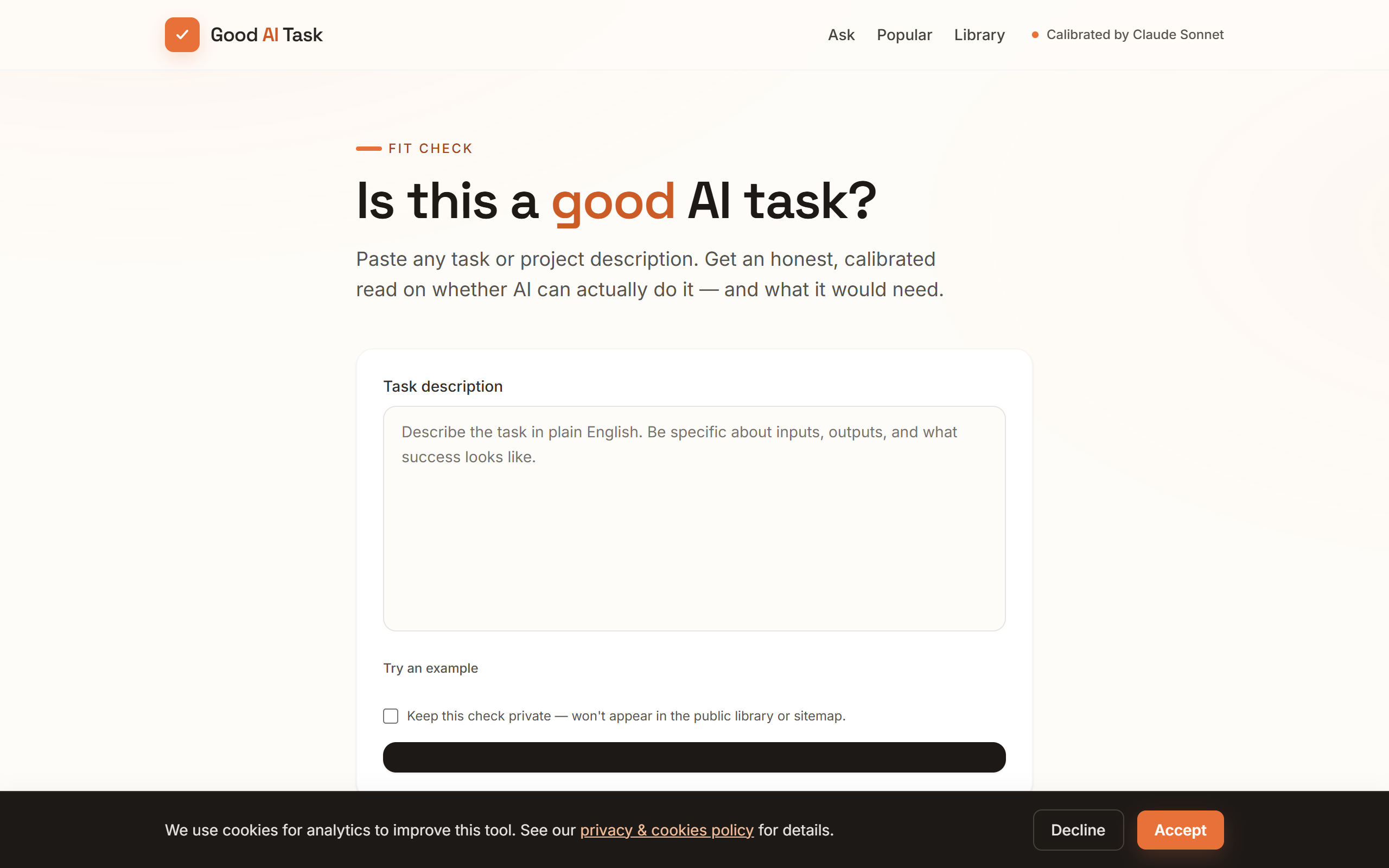 Good AI Task screenshot
