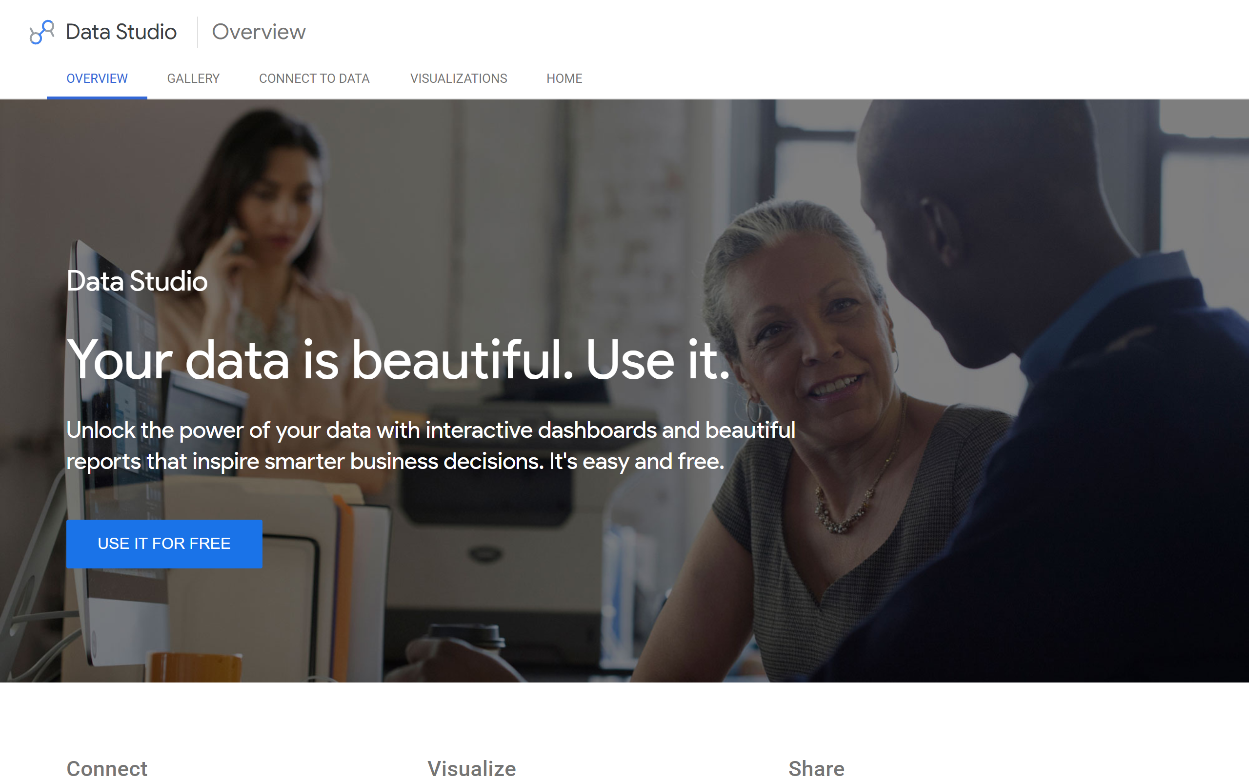 Google Data Studio screenshot