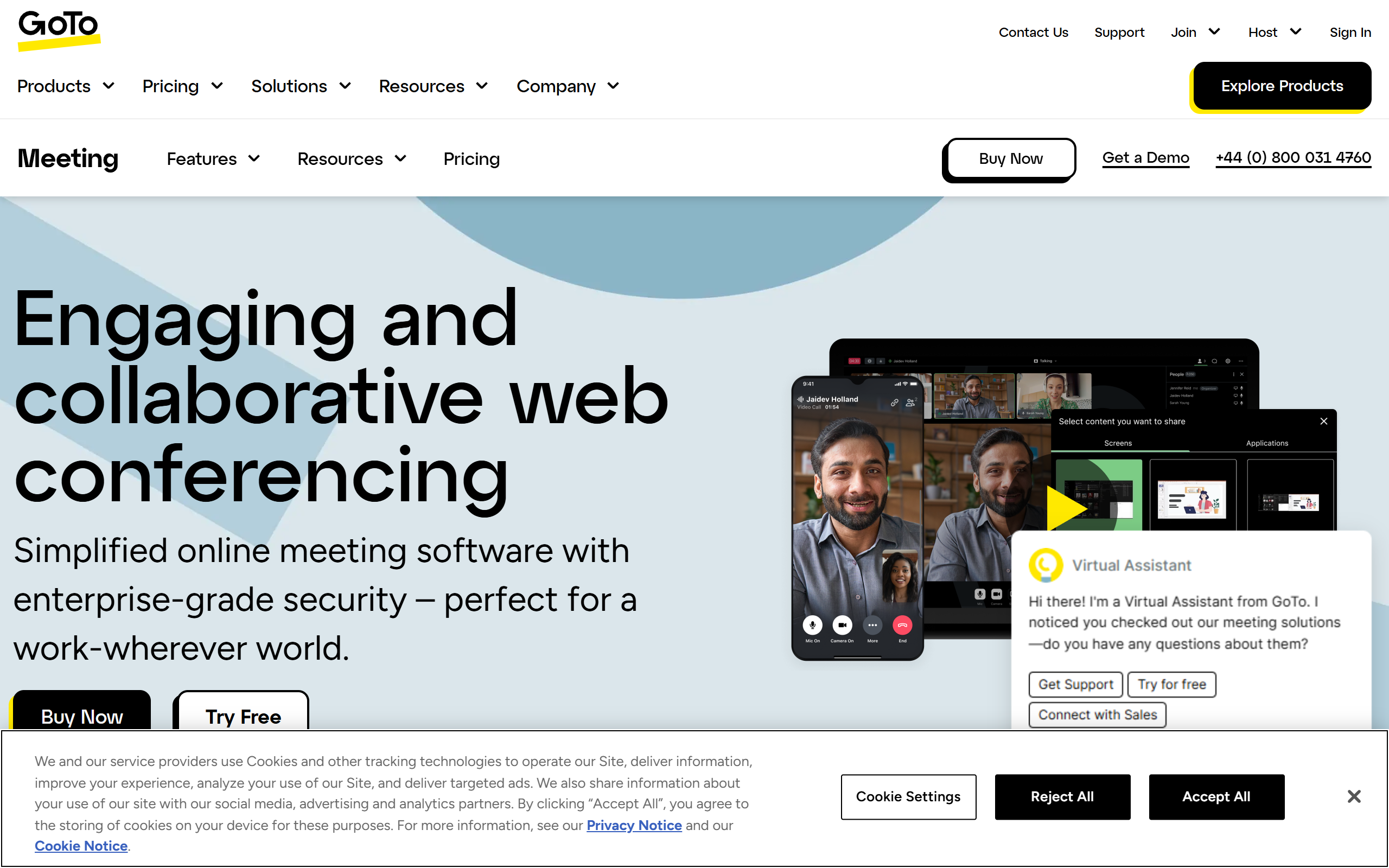GoToMeeting screenshot