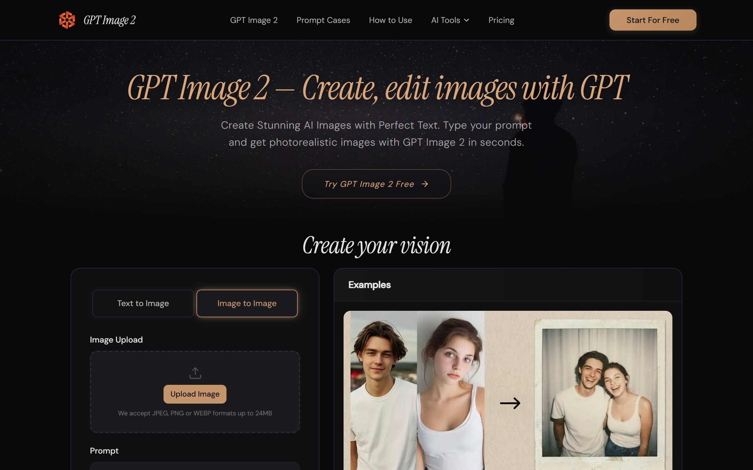 GPT Image 2 — Free AI Image Generator & Photo Editor screenshot