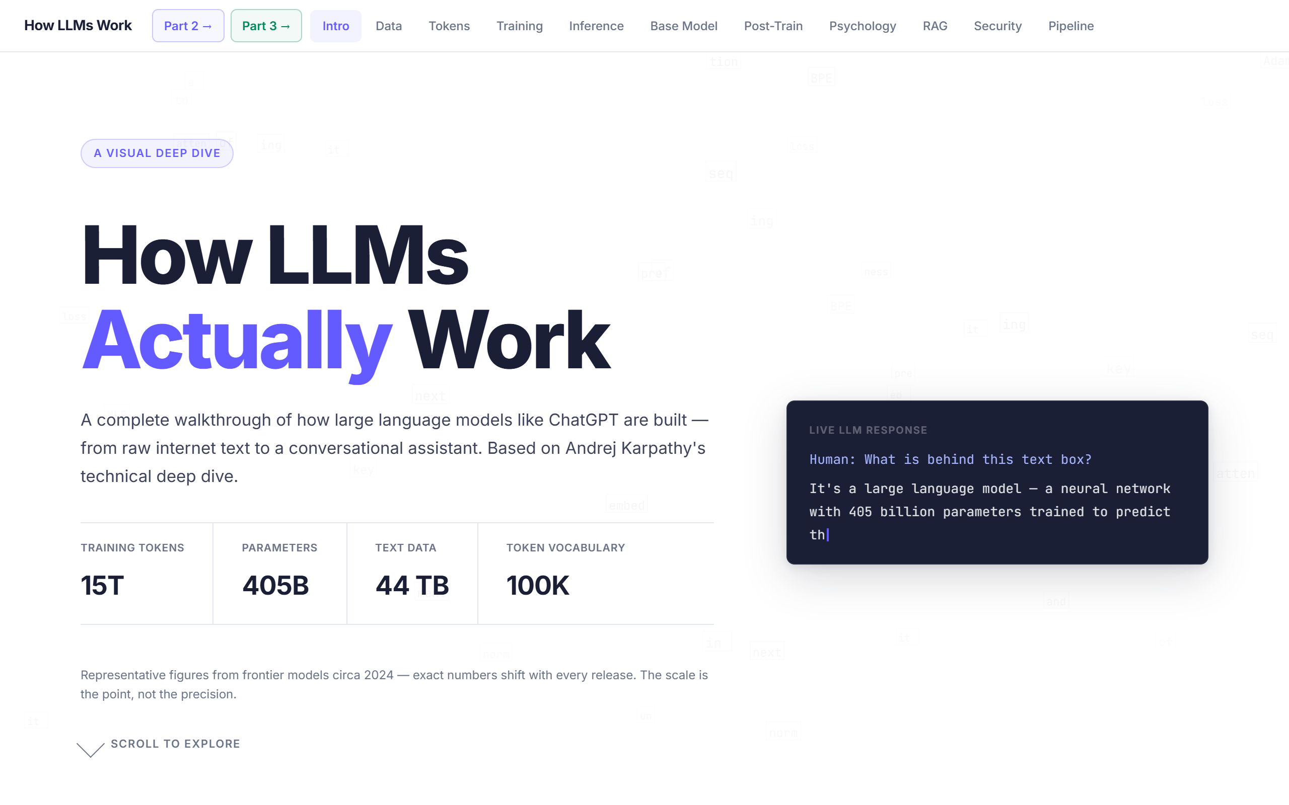 How LLMs Work screenshot