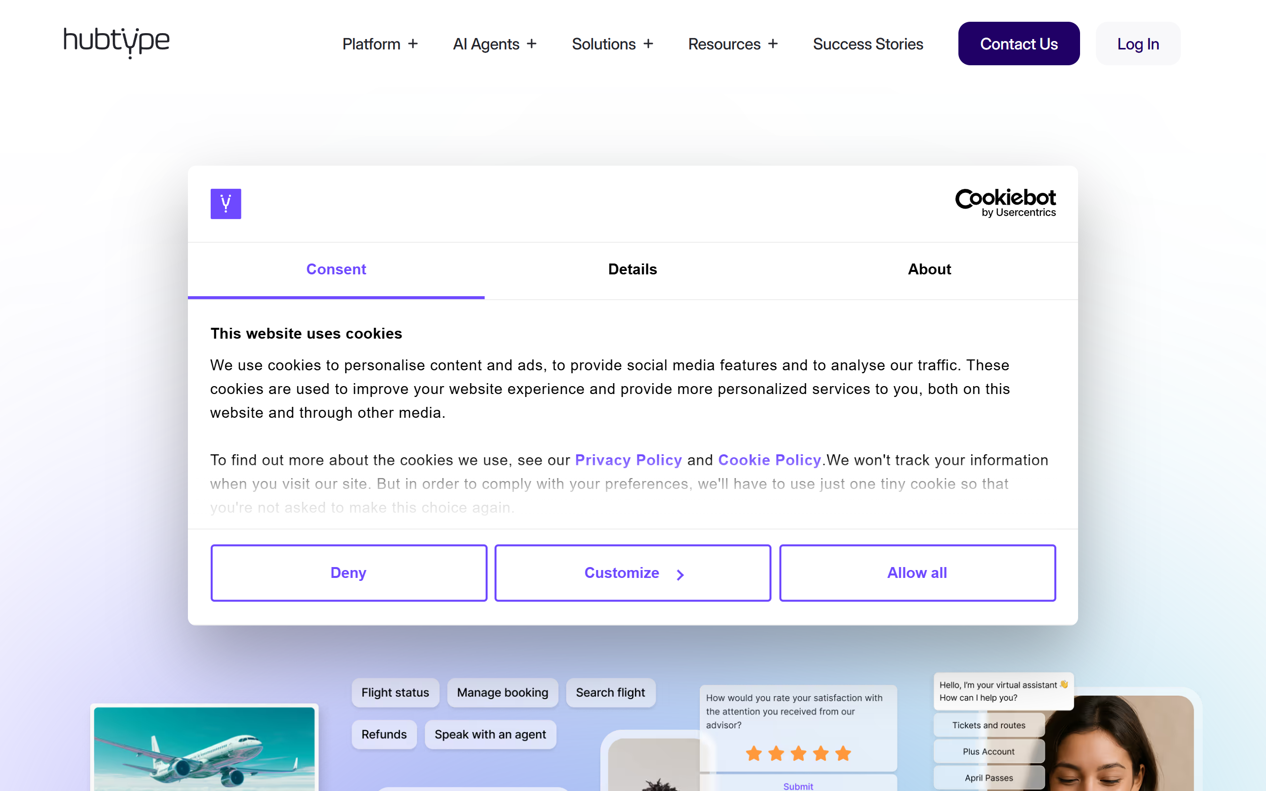 Hubtype screenshot