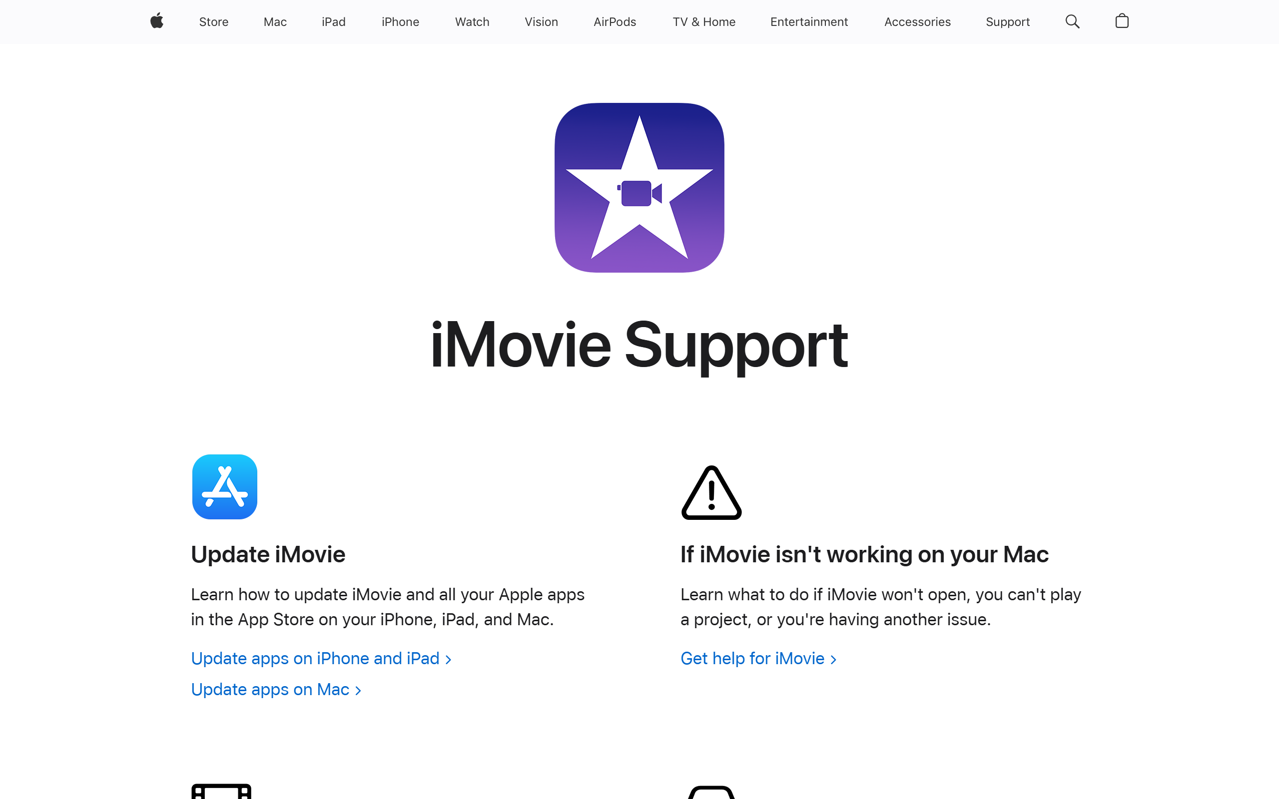 IMovie screenshot