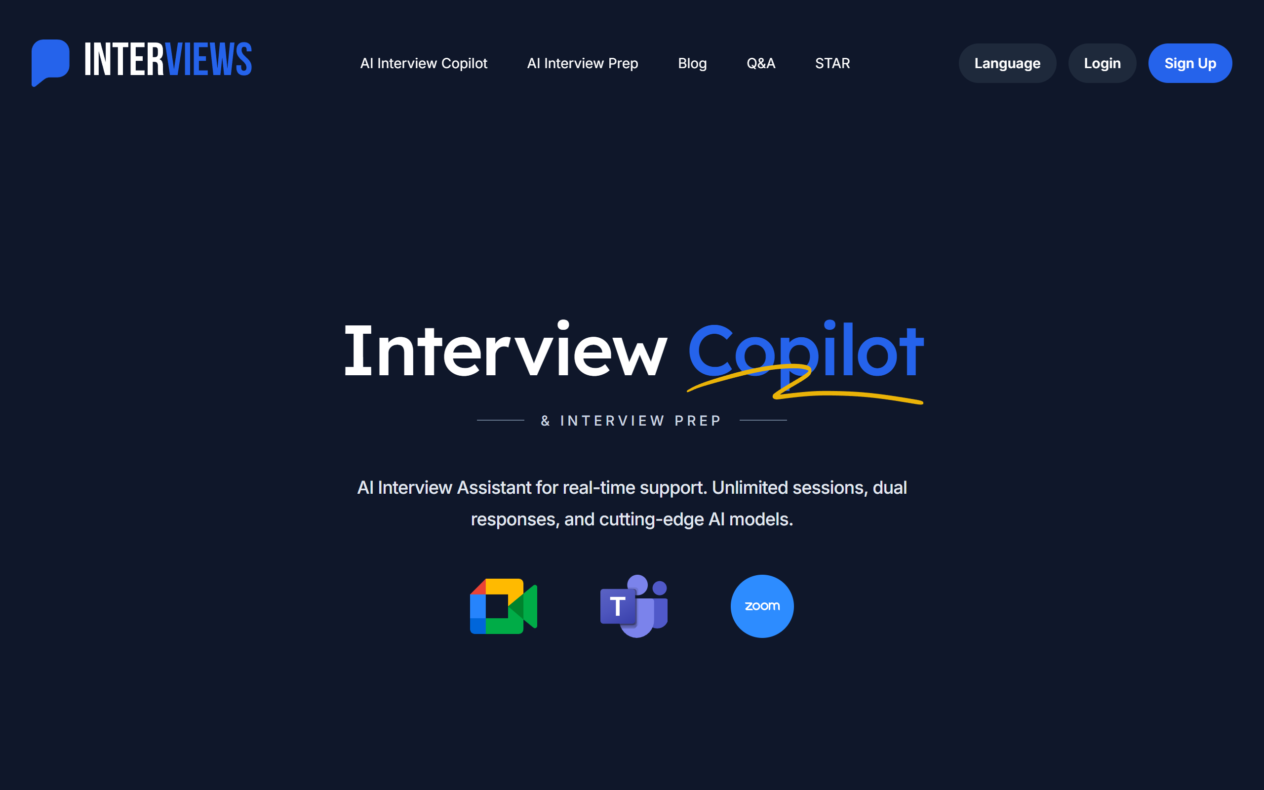 Interviews Chat screenshot