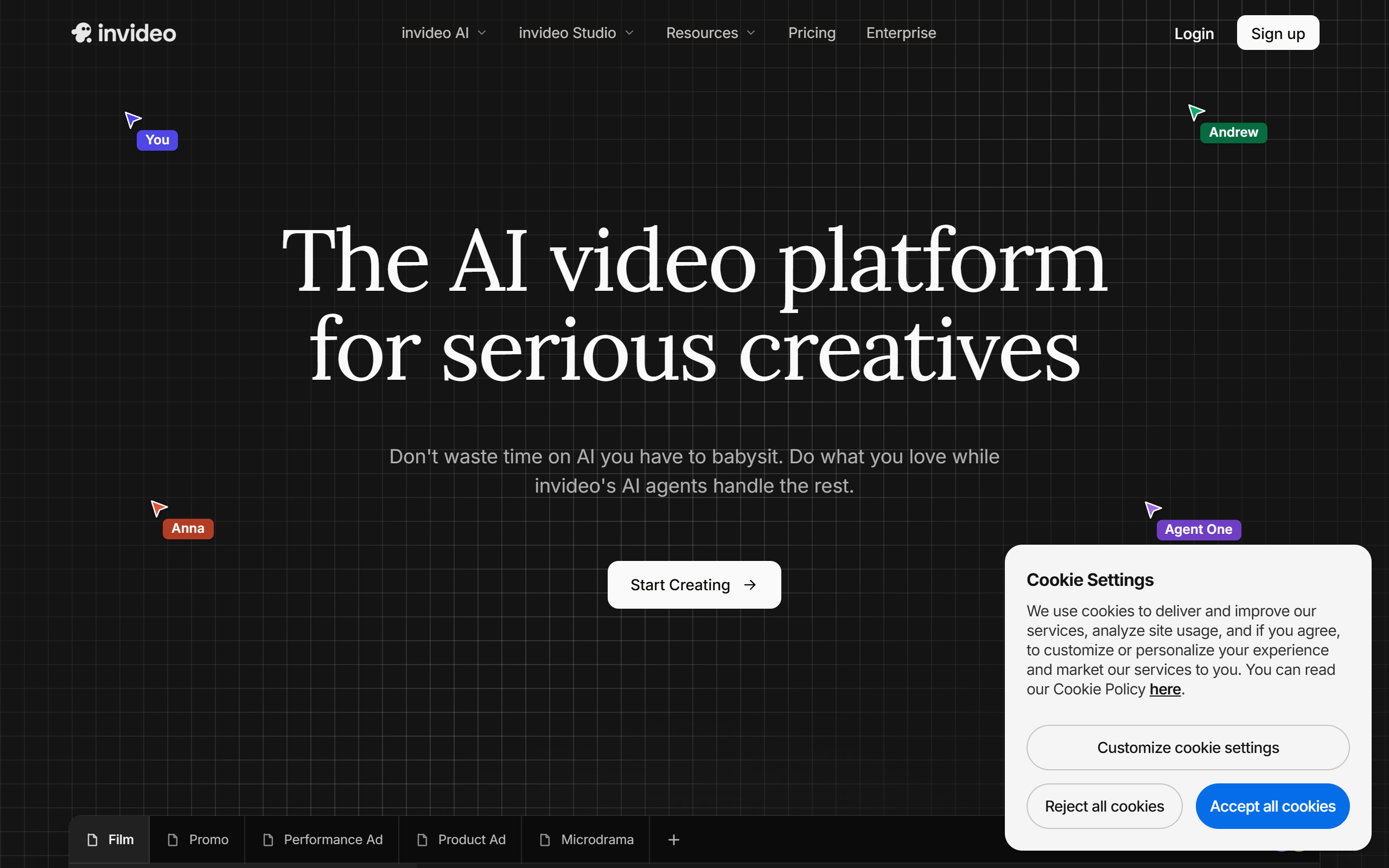 InVideo screenshot