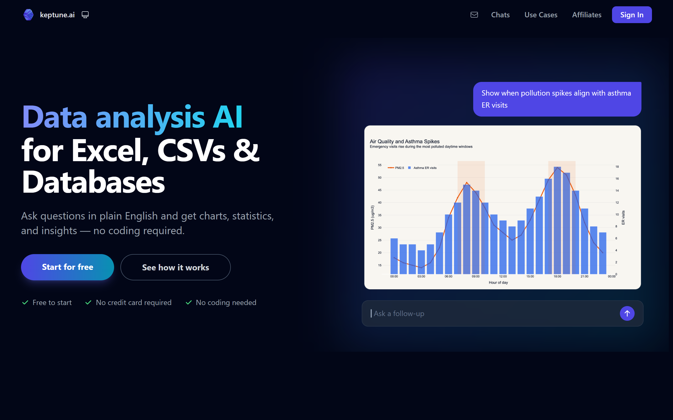 Keptune AI screenshot