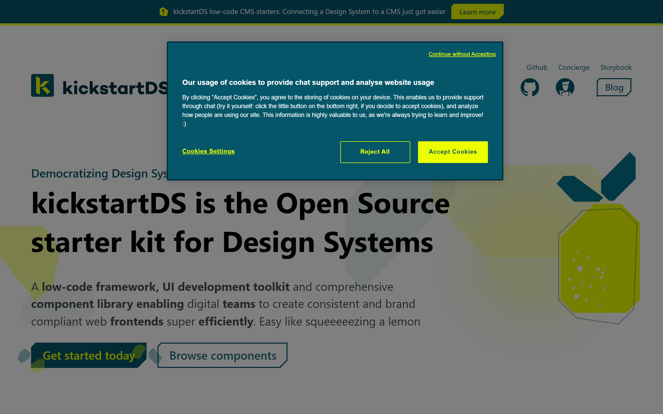 kickstartDS screenshot