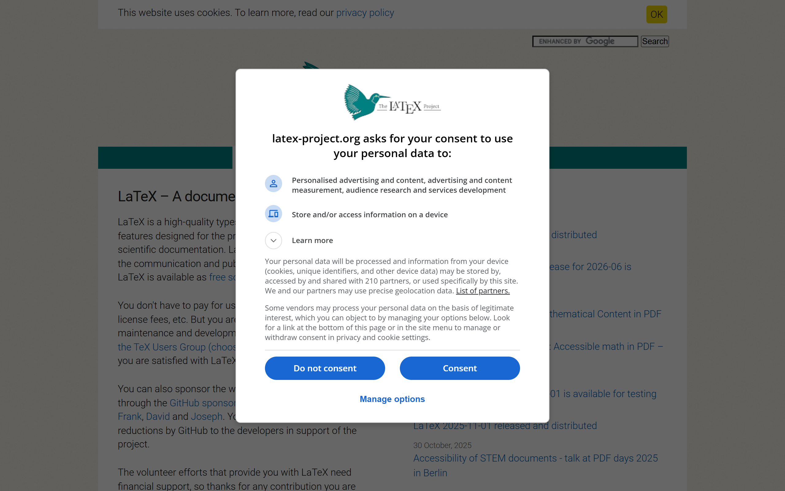 LaTeX screenshot