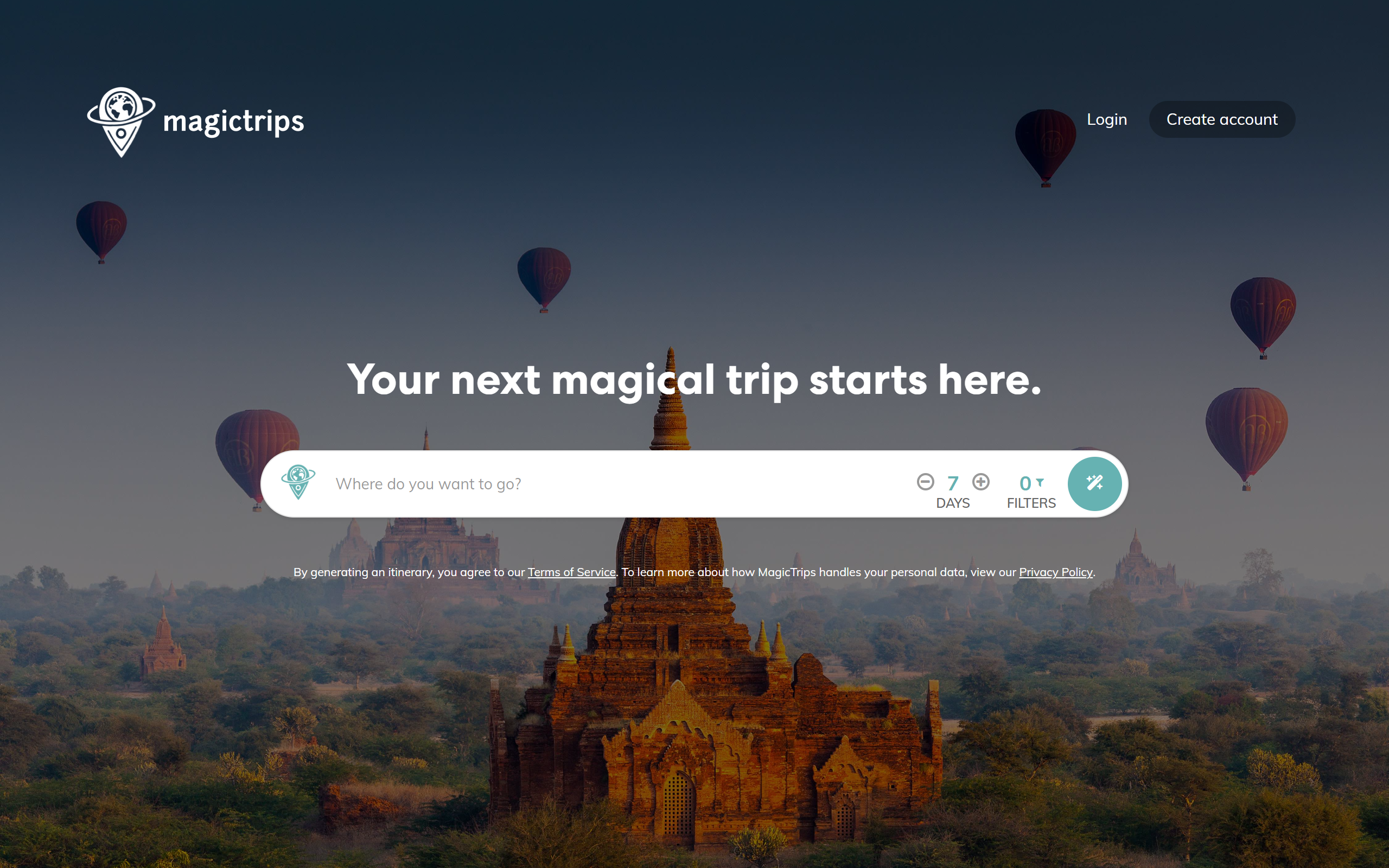 MagicTrips screenshot
